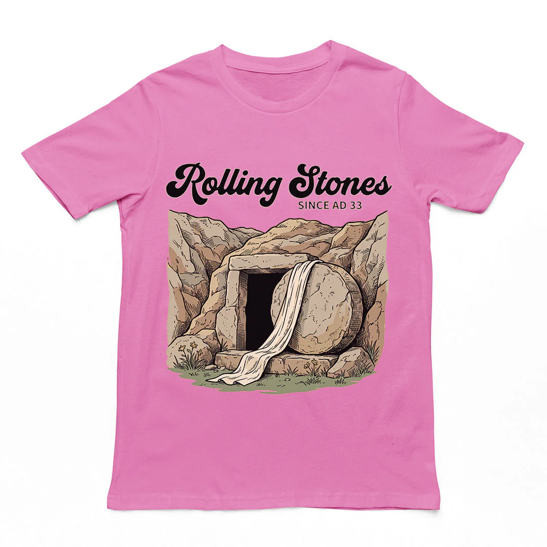 Rolling Stones since AD 33 (Jesus Resurrection) T-Shirt - Image 3