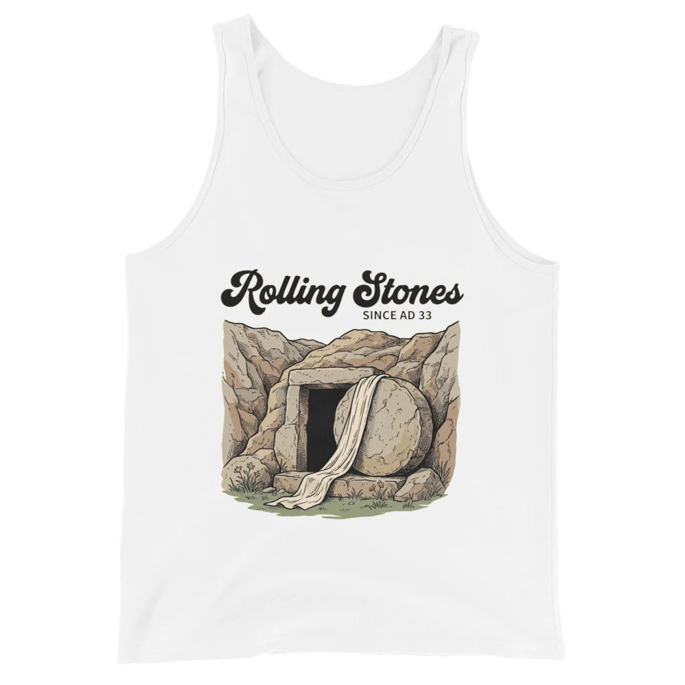 Rolling Stones since AD 33 (Jesus Resurrection) Tank Top - Image 2