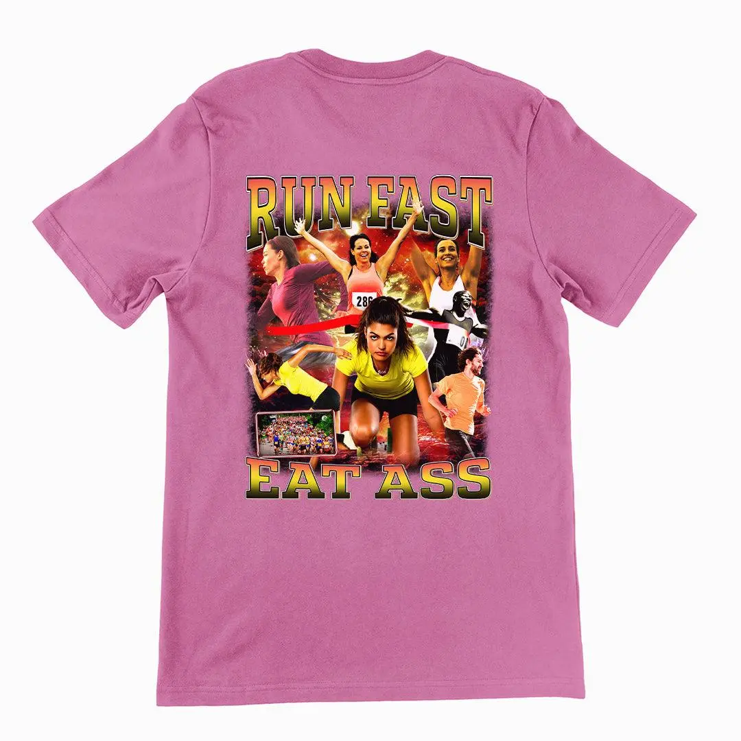Run Fast Eat Ass T-Shirt (backprint) - Image 2