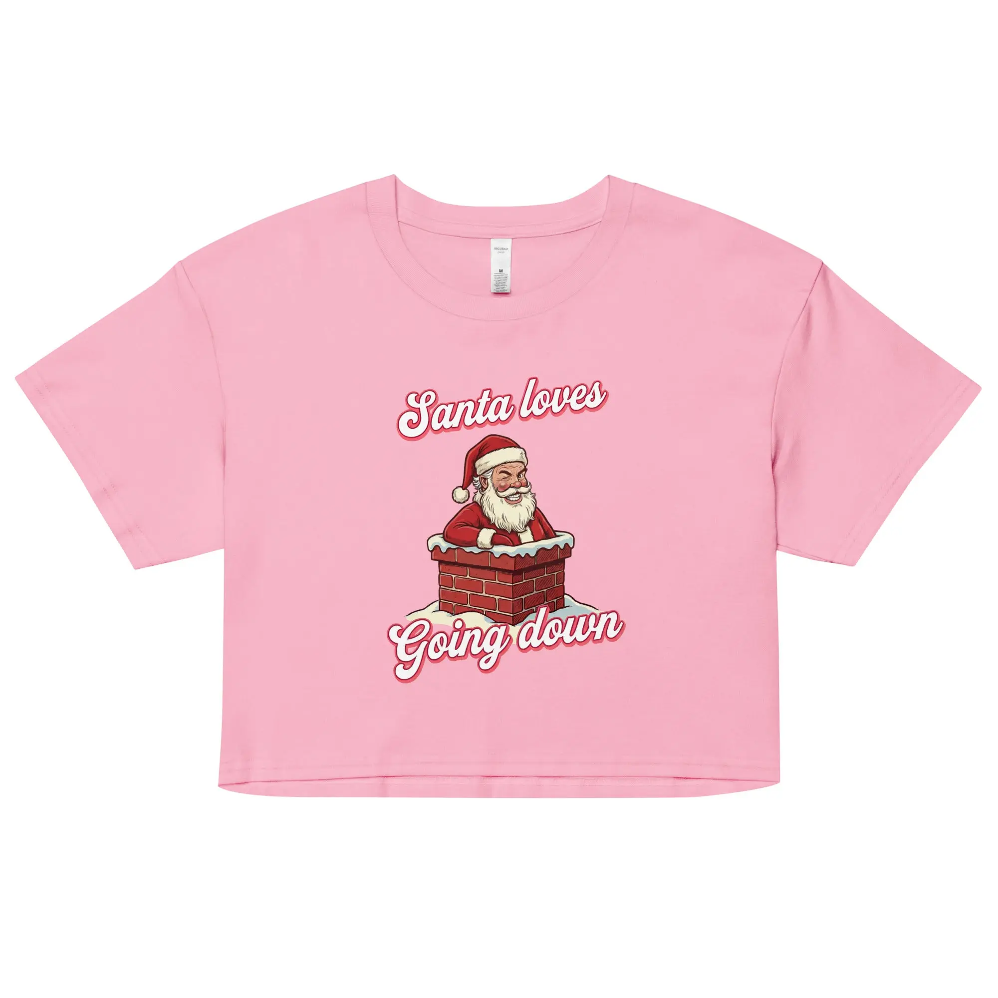 Santa Loves Going Down crop top - Image 2
