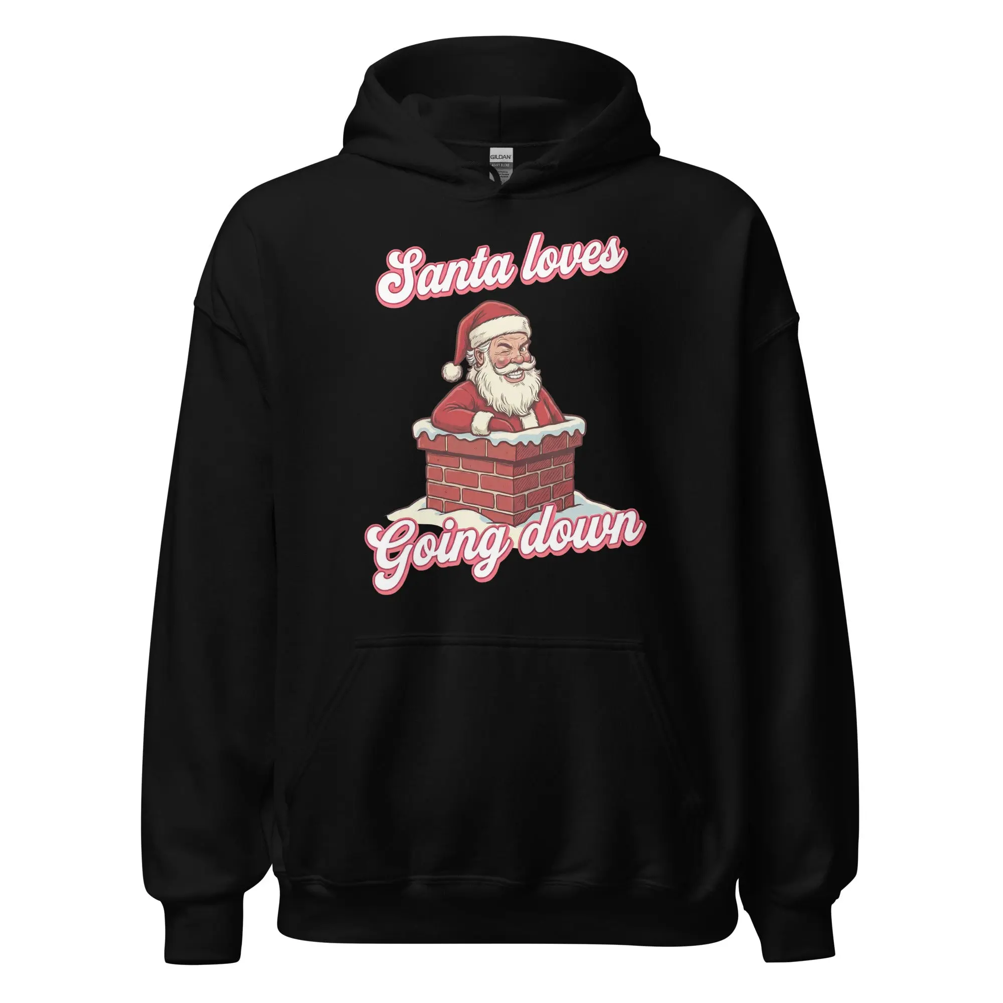Santa Loves Going Down Hoodie