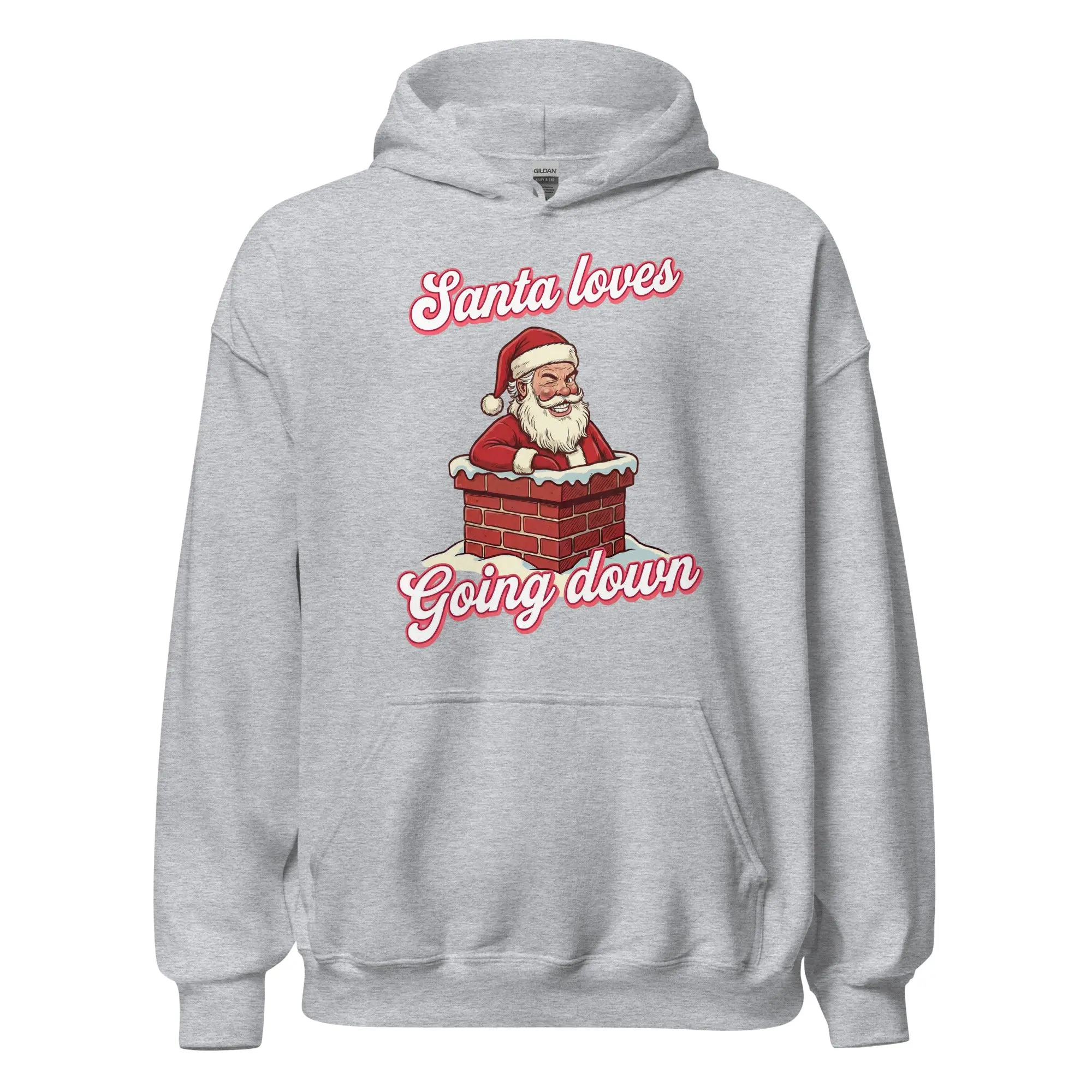 Santa Loves Going Down Hoodie - Image 2