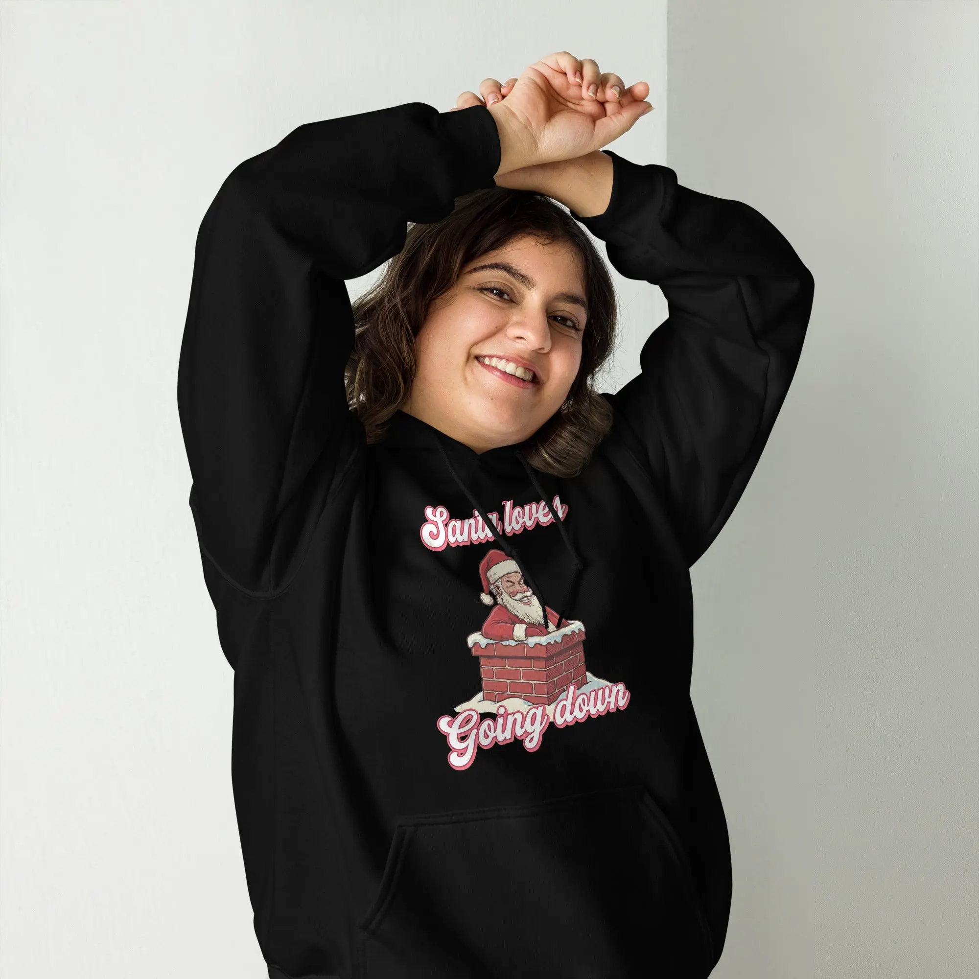 Santa Loves Going Down Hoodie - Image 8