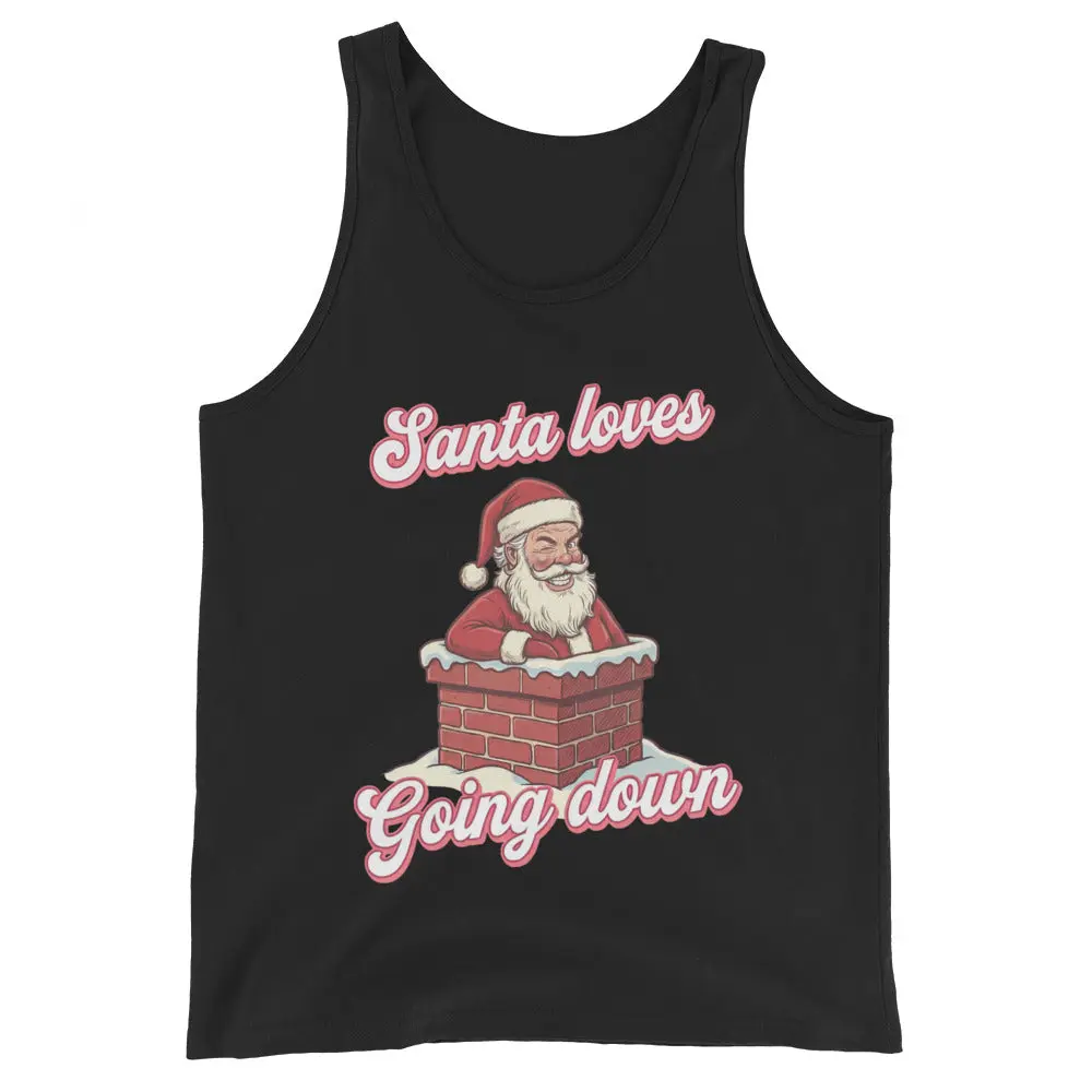 Santa Loves Going Down Tank Top