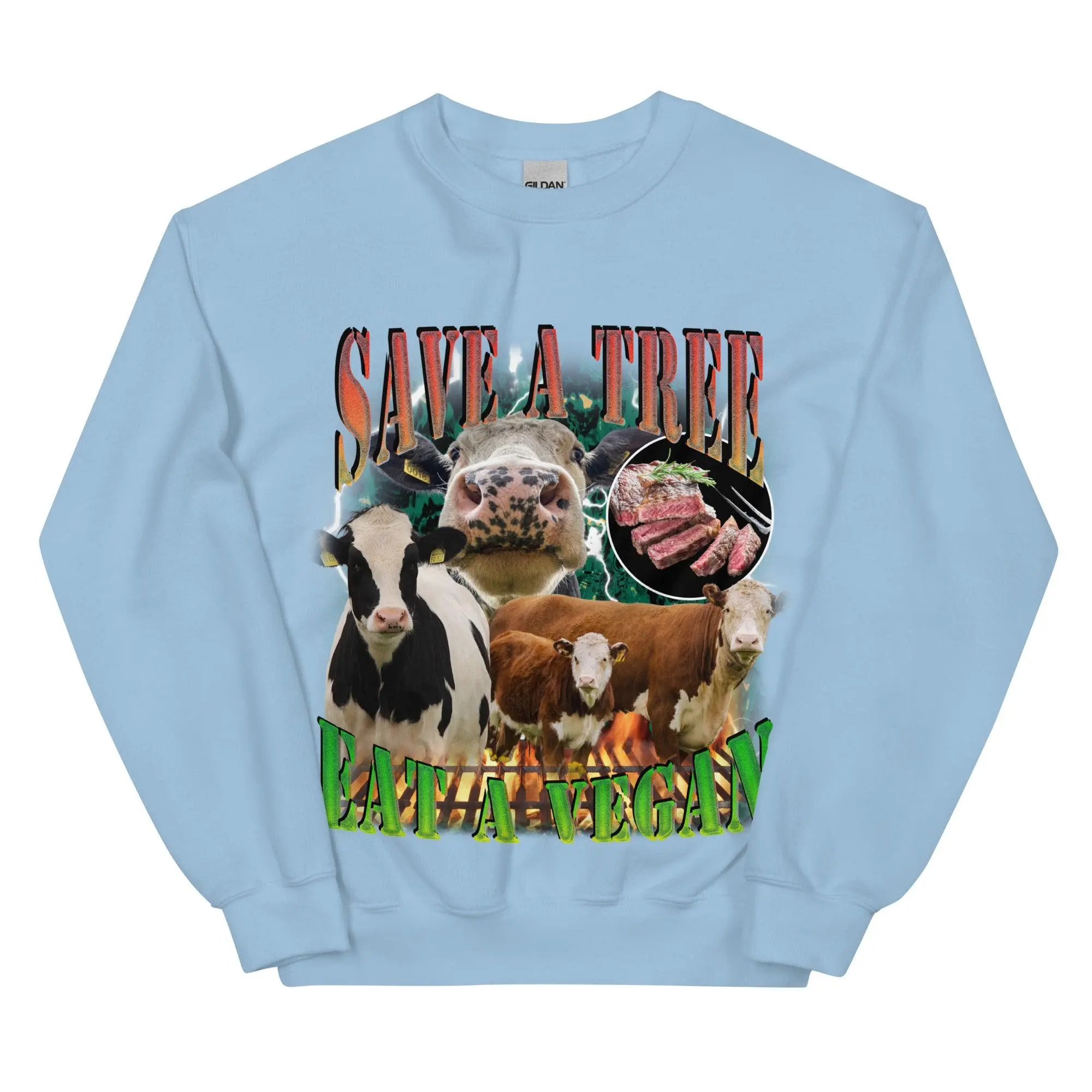 Save a Tree Eat a Vegan Sweatshirt - Image 6