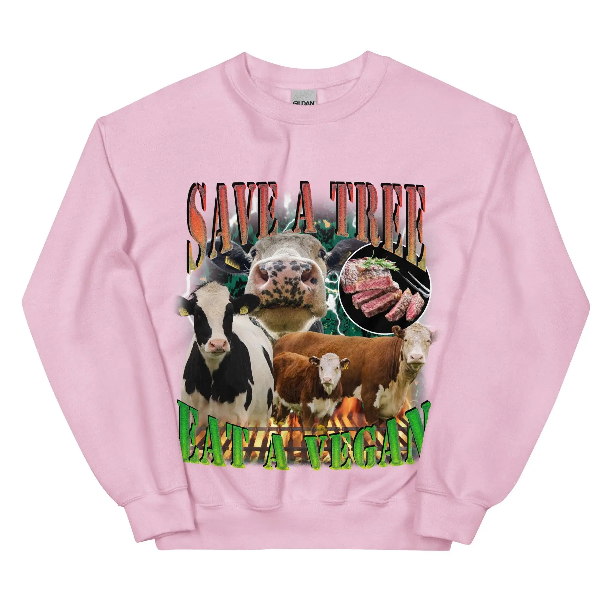 Save a Tree Eat a Vegan Sweatshirt - Image 8