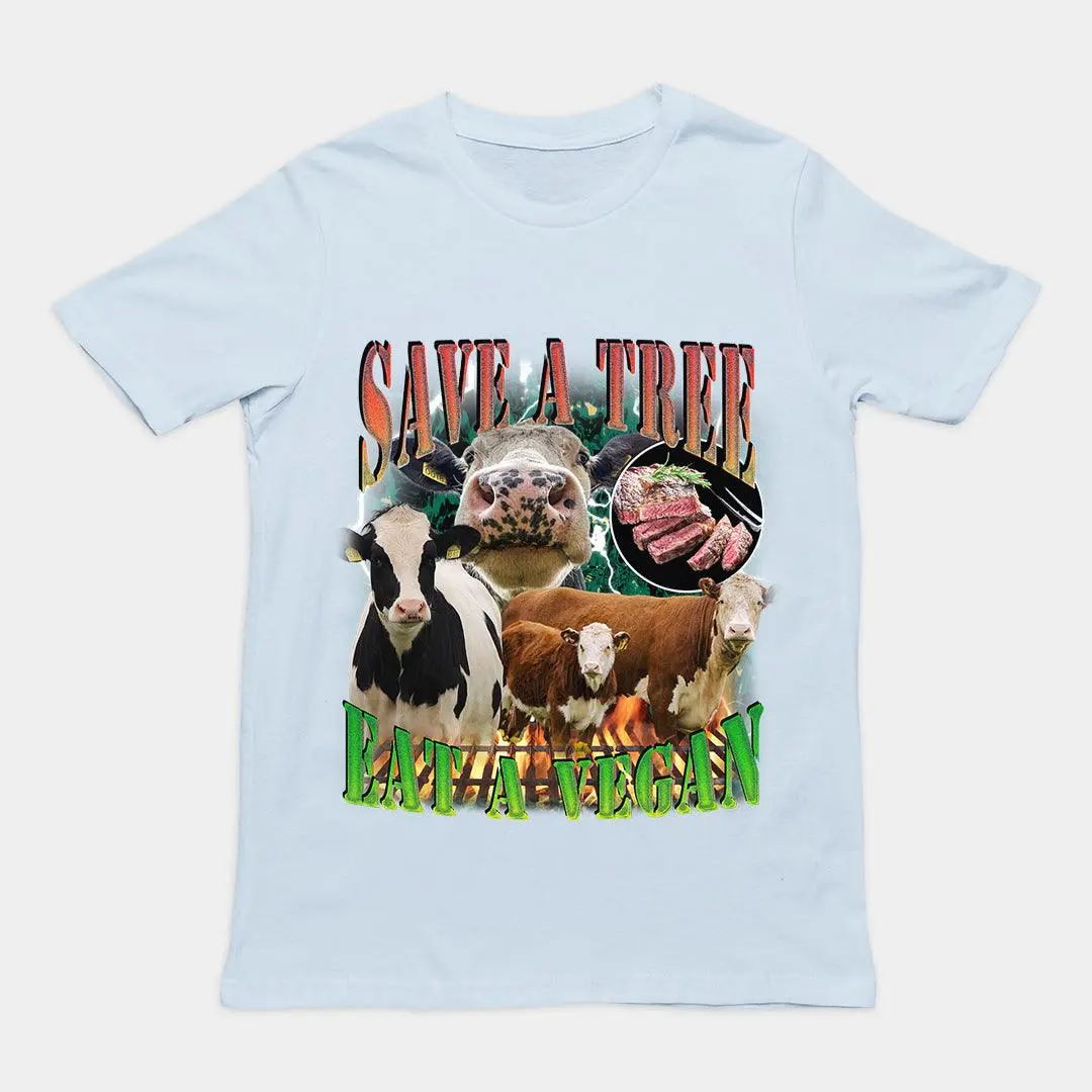 Save a Tree Eat a Vegan t-shirt - Image 5