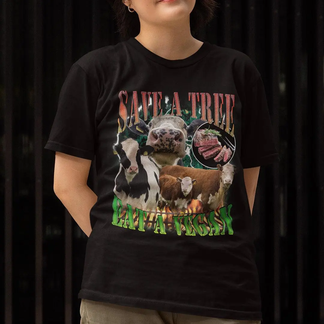 Save a Tree Eat a Vegan t-shirt - Image 7