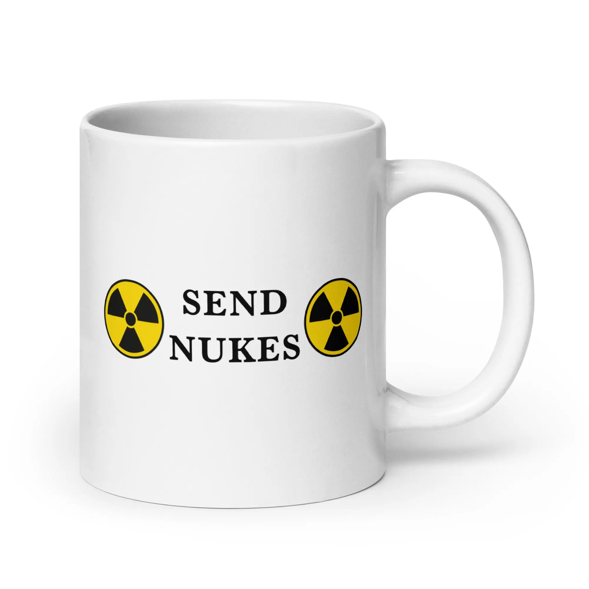 Send Nukes White glossy mug - Image 6