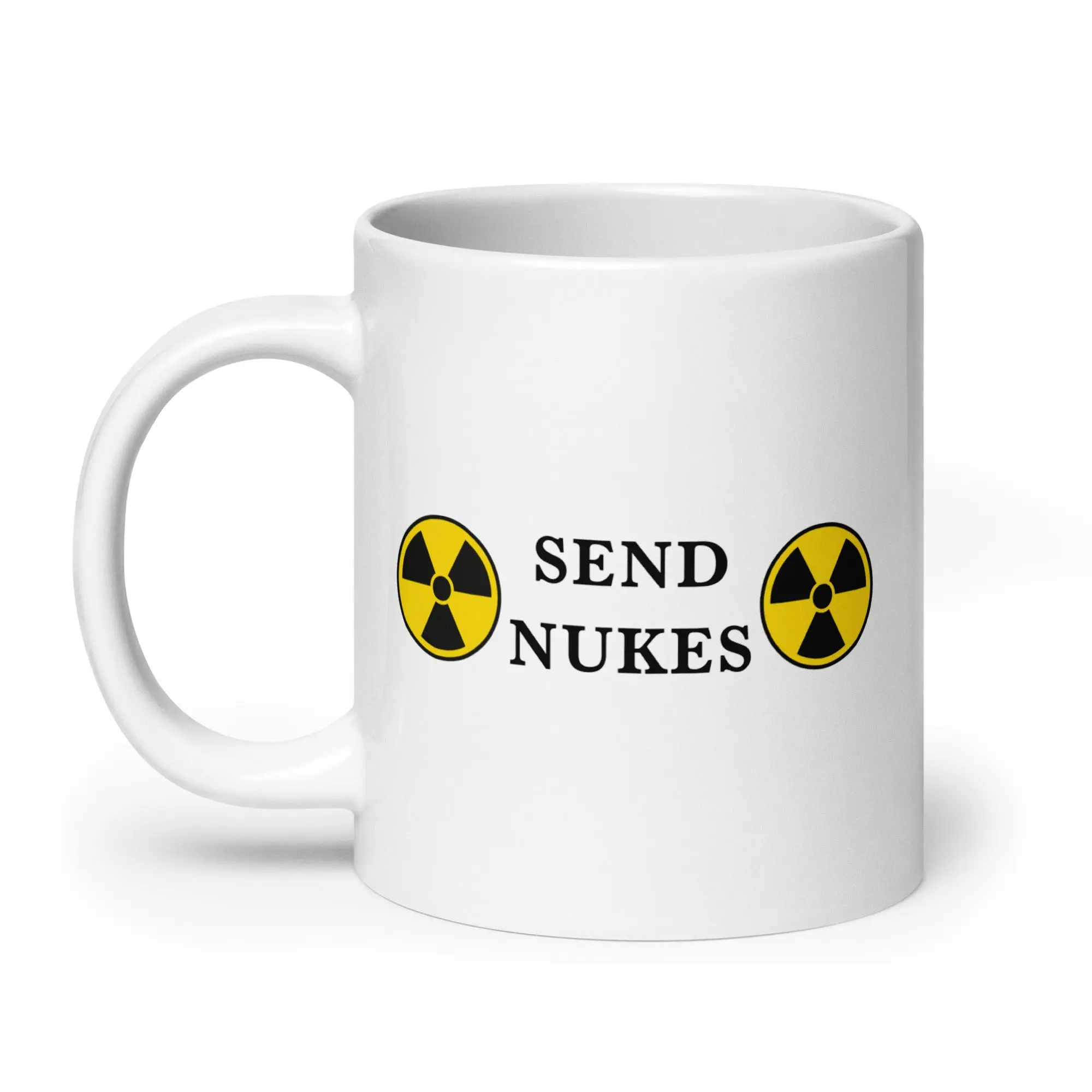 Send Nukes White glossy mug - Image 7