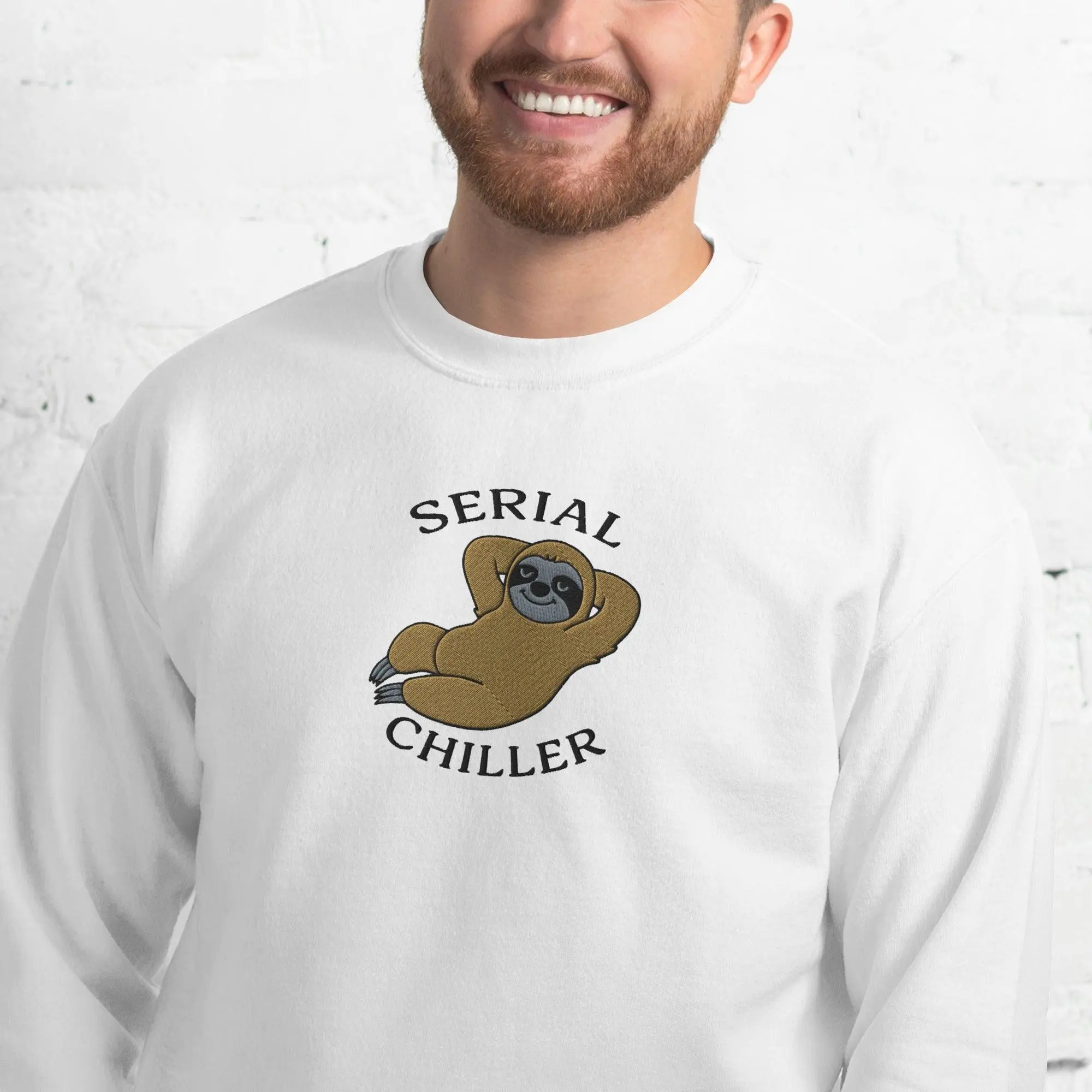 Serial Chiller (Embroidered) sweatshirt - Image 10