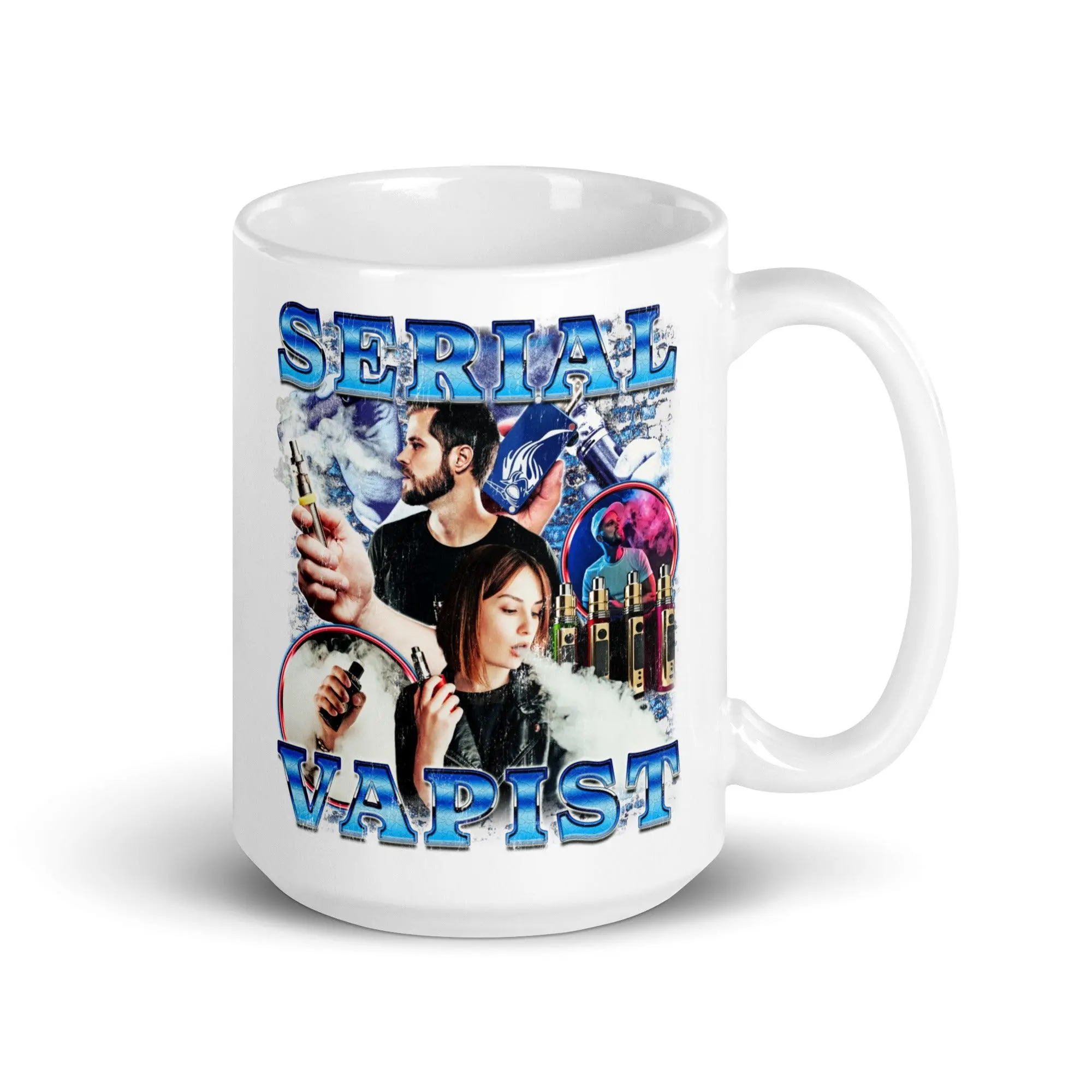 Serial Vapist White glossy mug - Image 6
