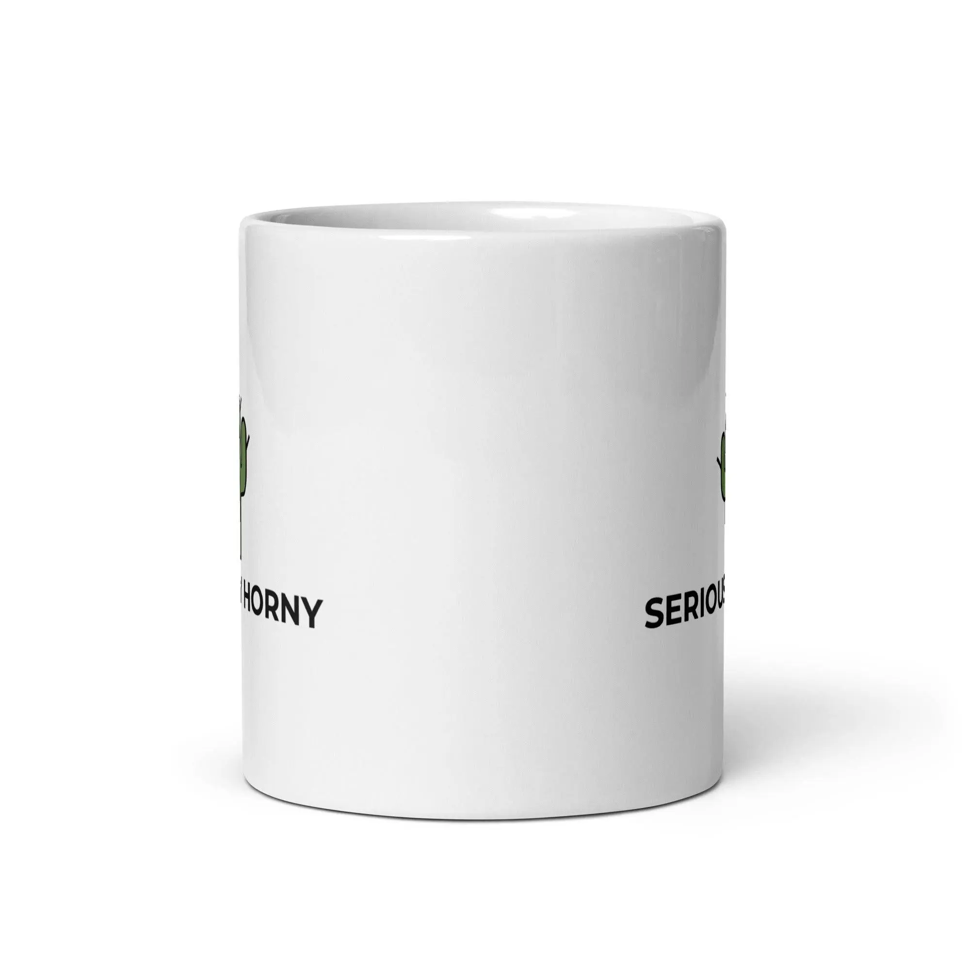 Seriously Horny White glossy mug - Image 5