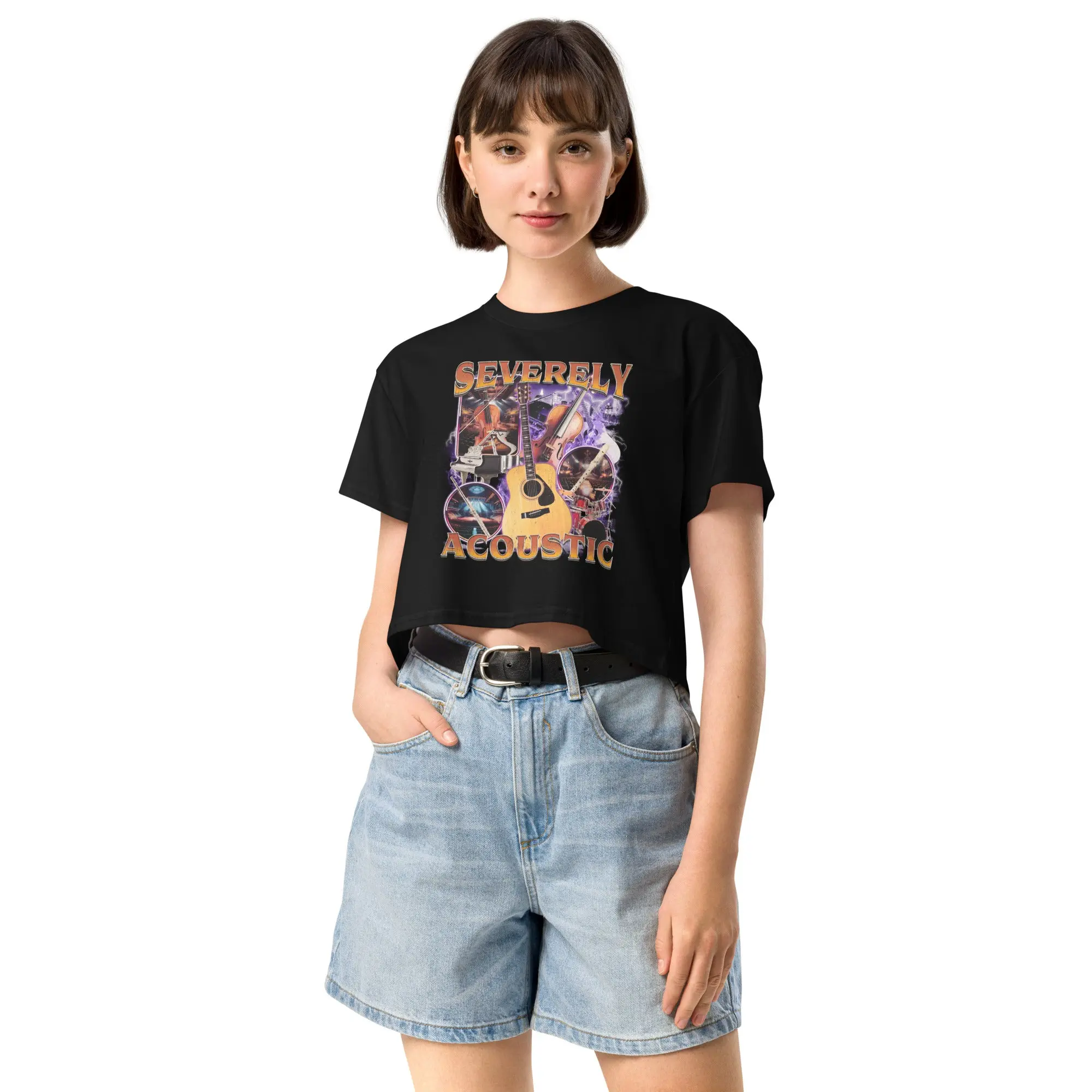 Severely Acoustic value Women’s crop top - Image 6
