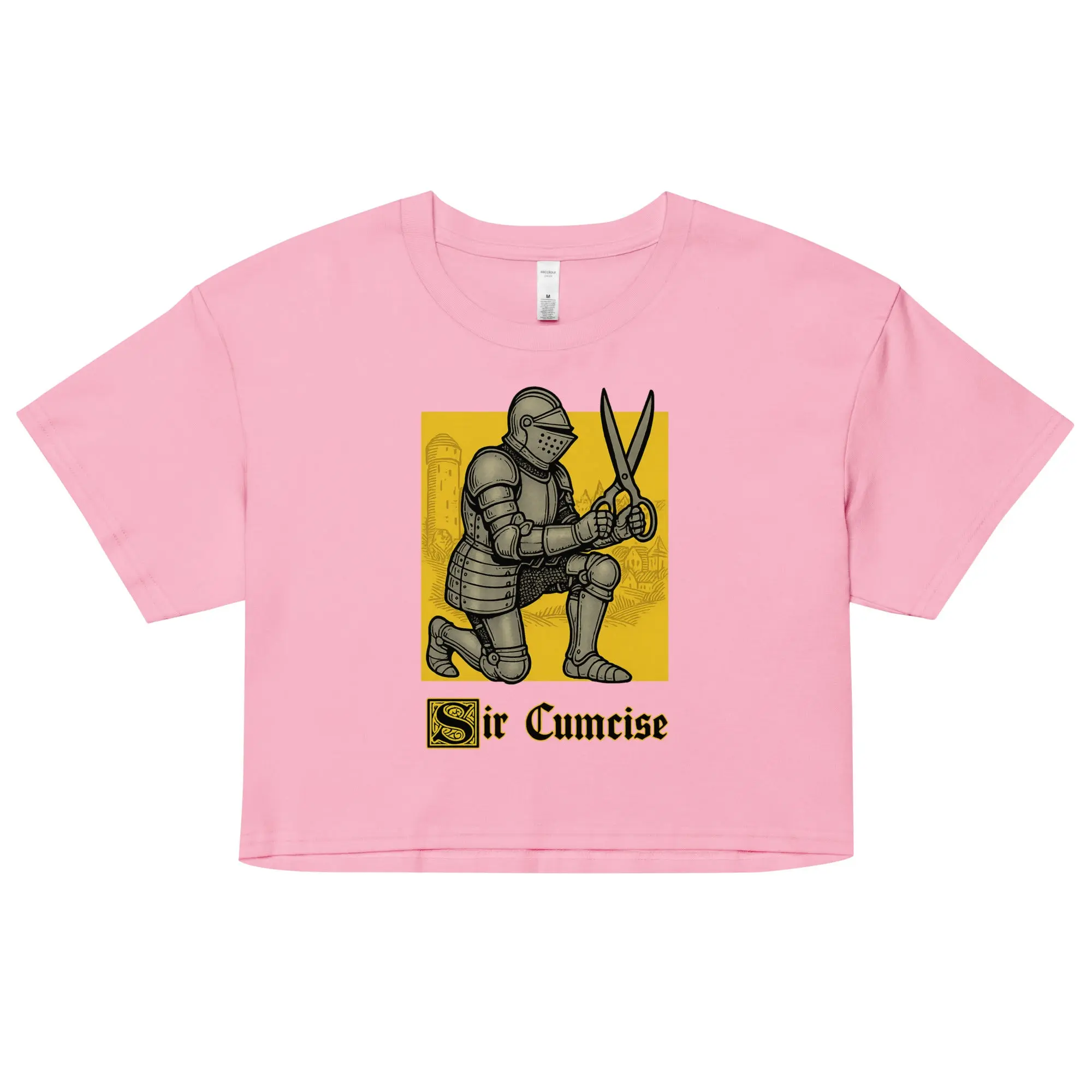 Sir Cumcise (Handdrawn) value Women’s crop top - Image 2