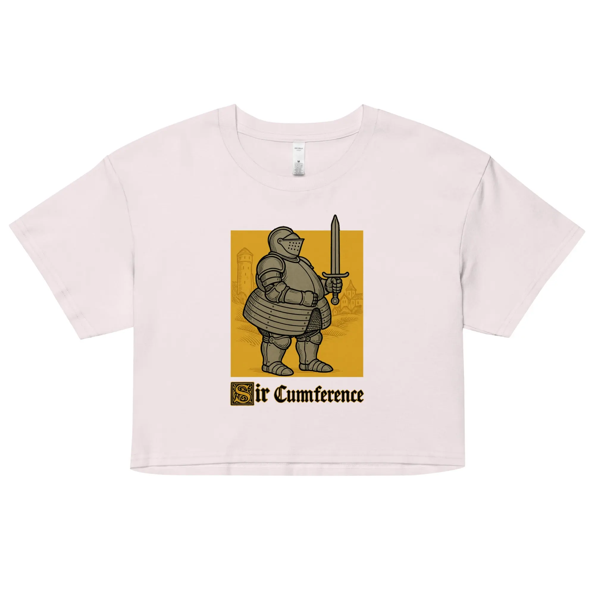 Sir Cumference (Fat Knight) value crop top - Image 4