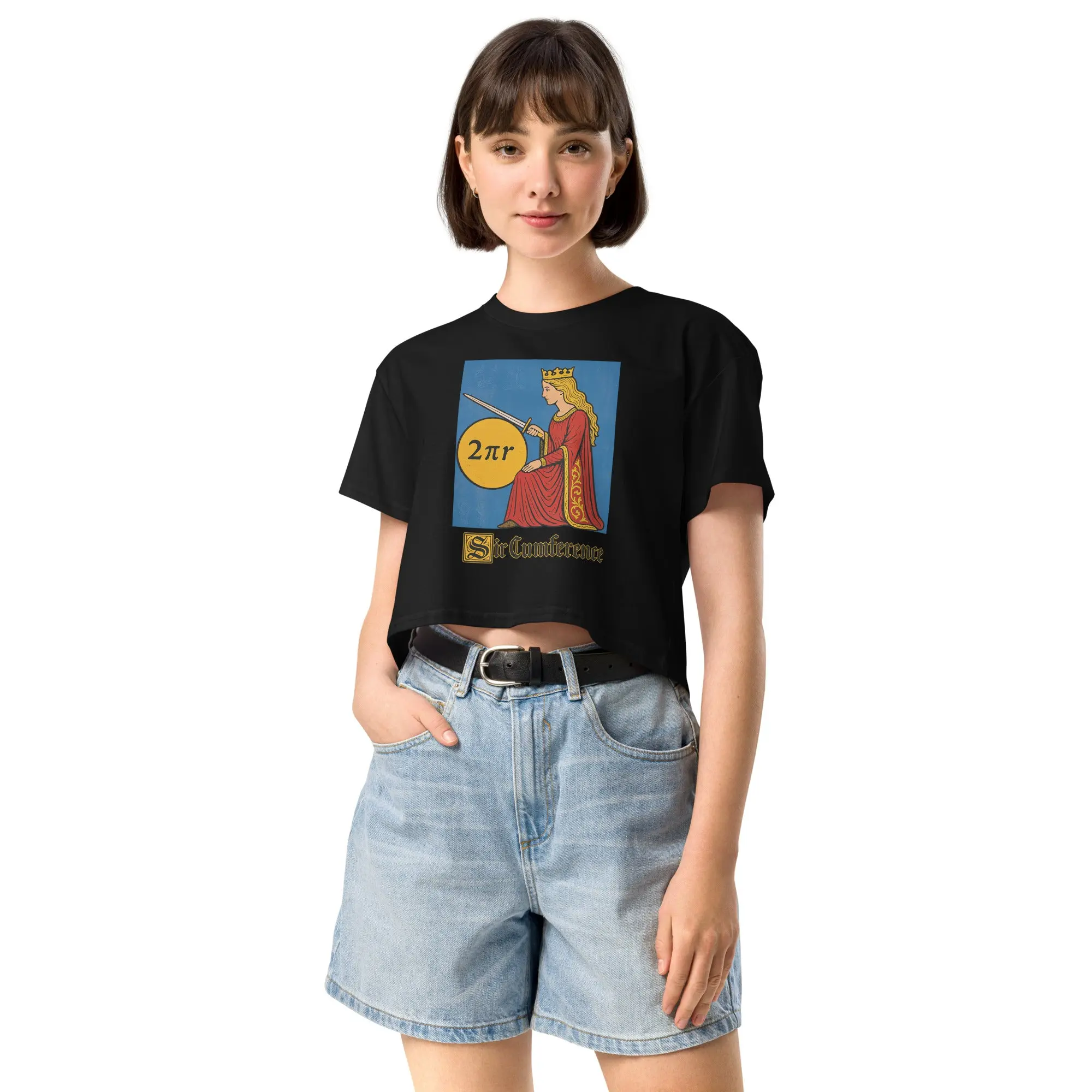 Sir Cumference value Women’s crop top - Image 6