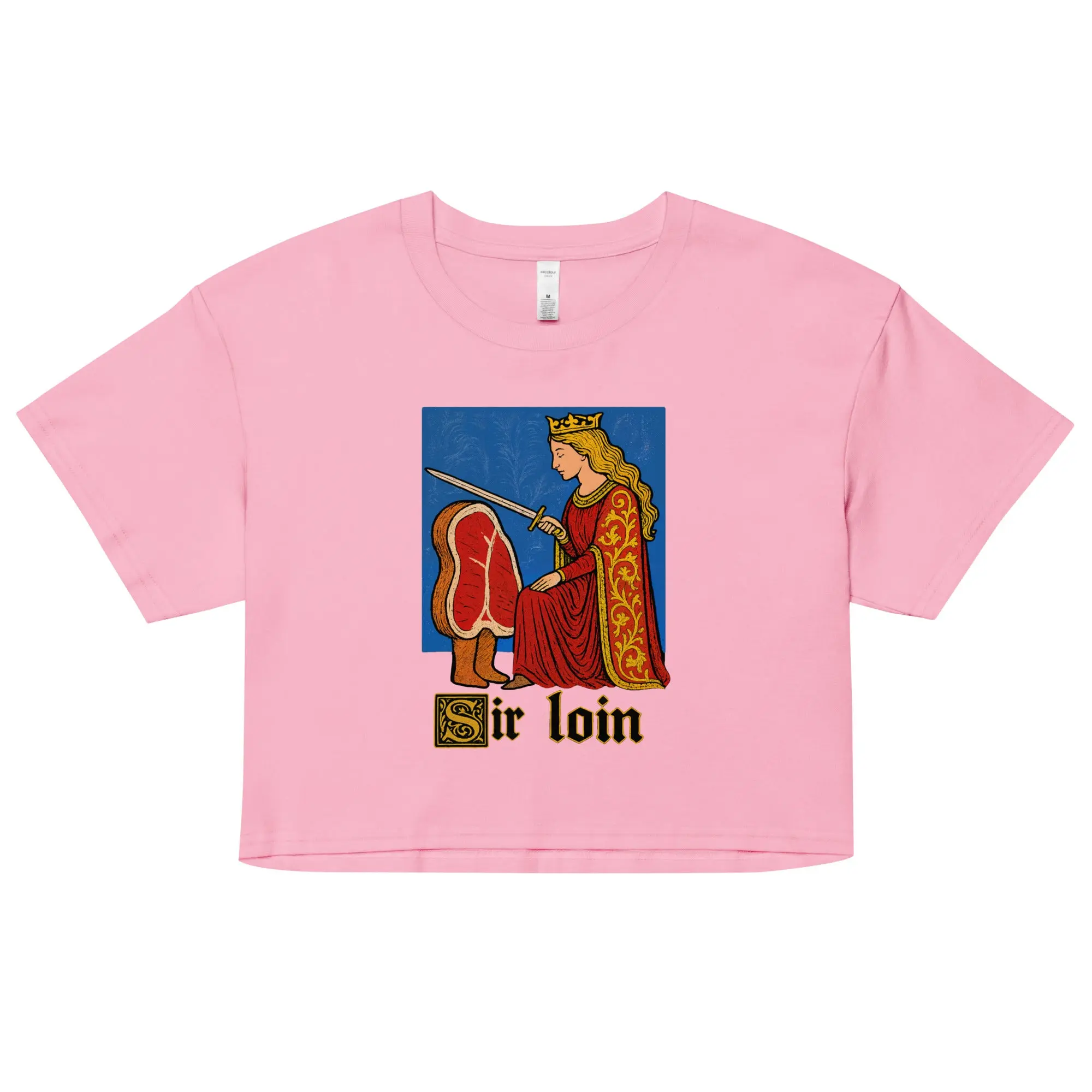 Sir Loin handdrawn value Women’s crop top - Image 2