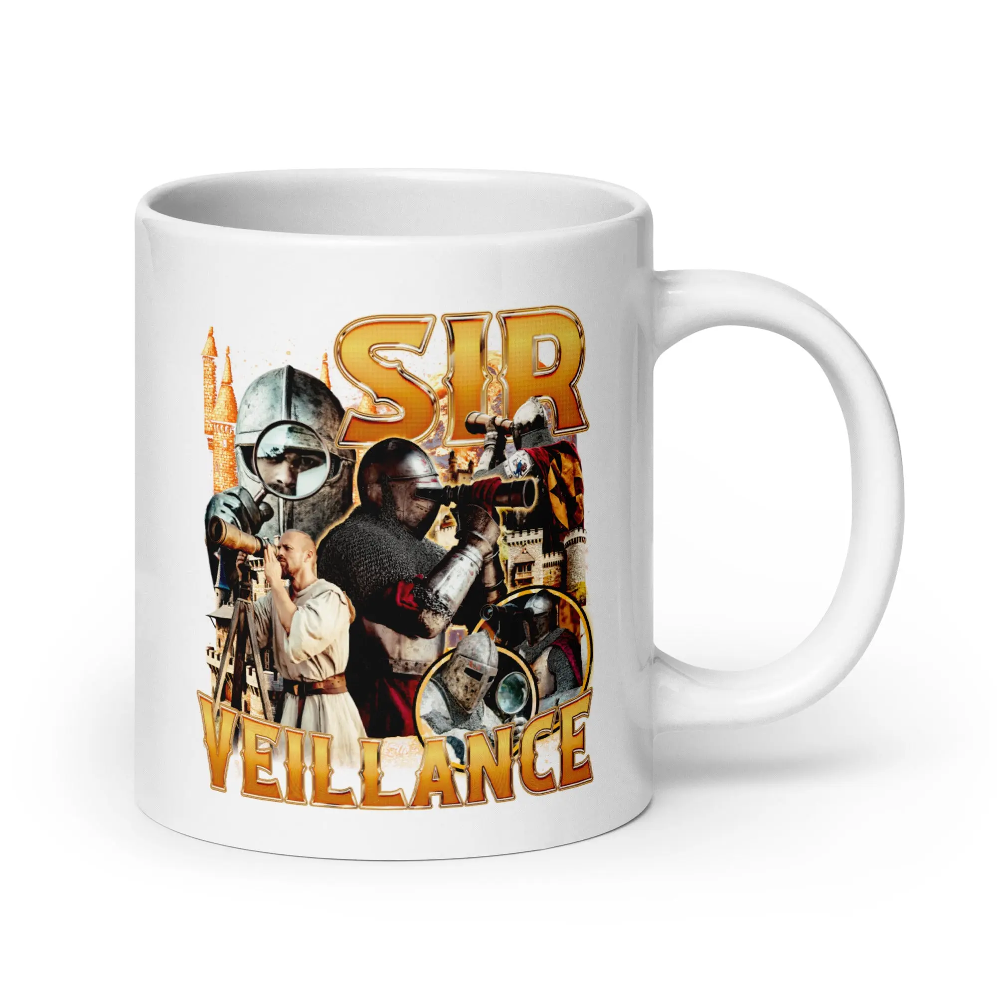 Sir Veillance White glossy mug - Image 6