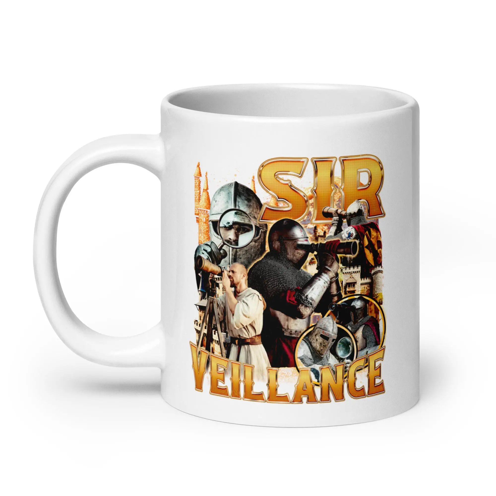Sir Veillance White glossy mug - Image 7