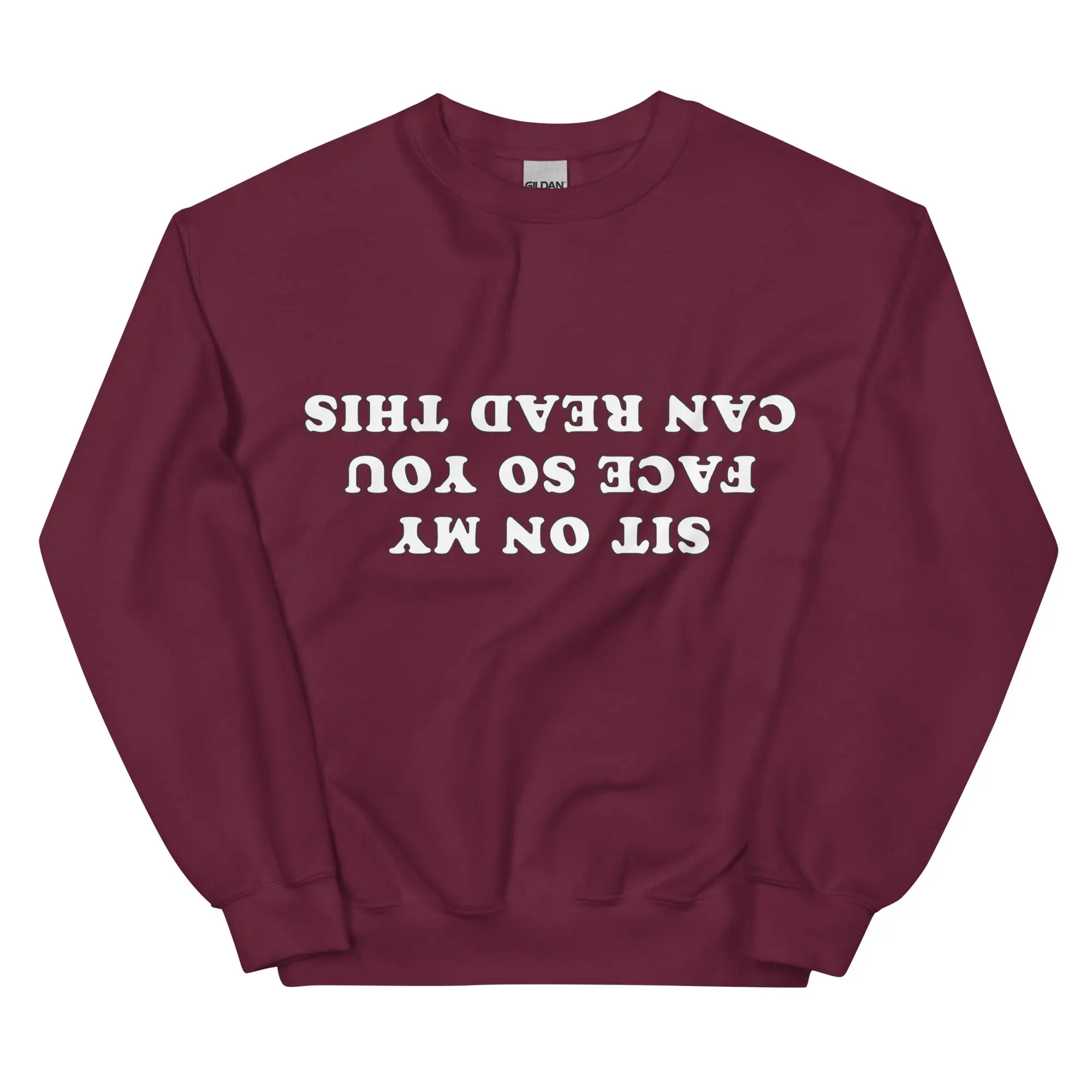 Sit on my face so you can read this sweatshirt - Image 5