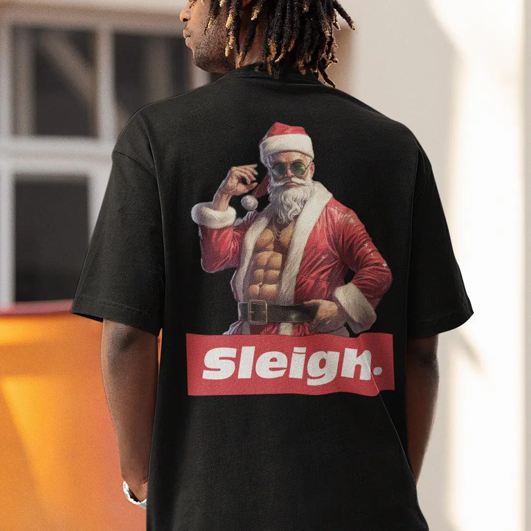 Sleigh Christmas t-shirt (backprint) - Image 7