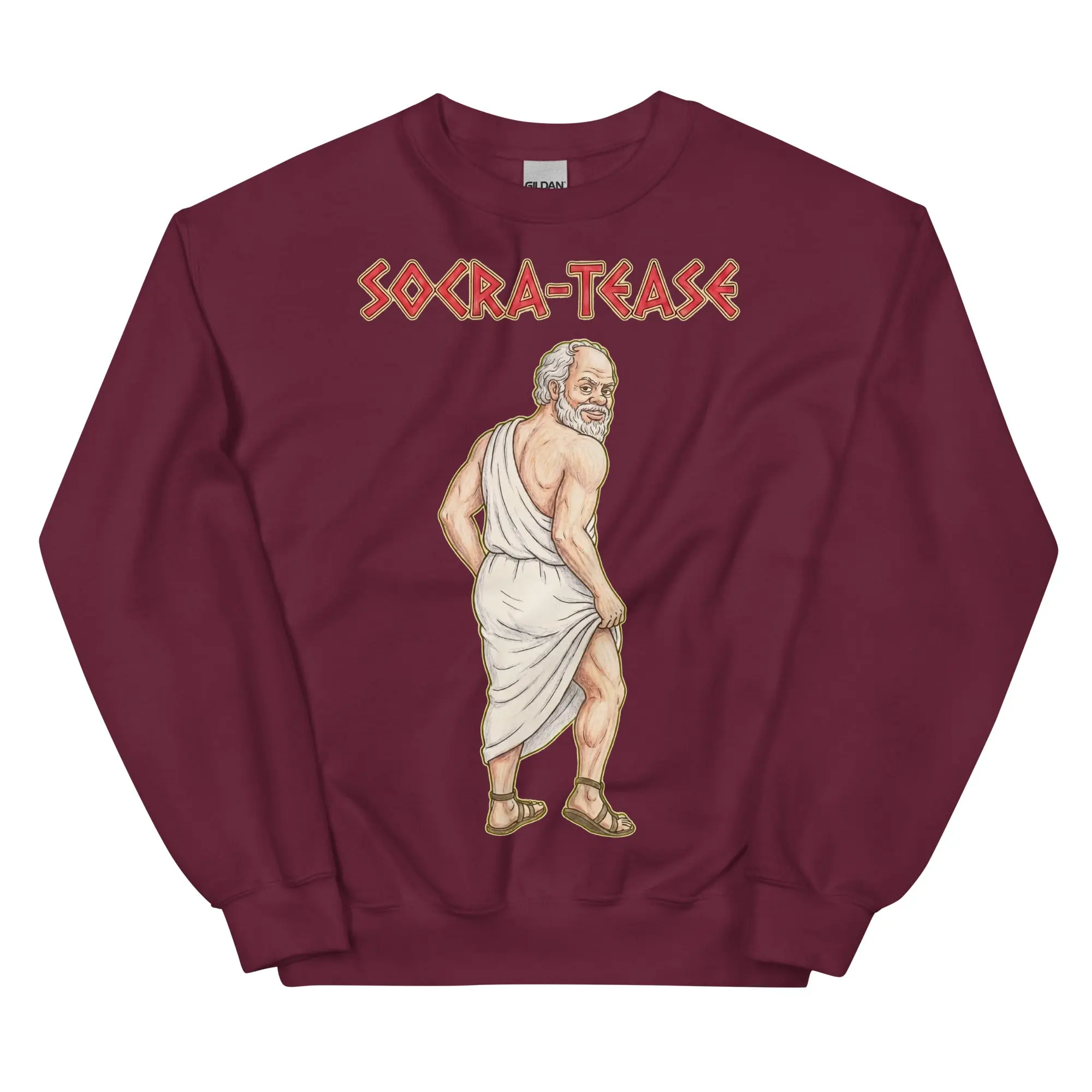 Socra-tease (Socrates being a tease) sweatshirt - Image 5