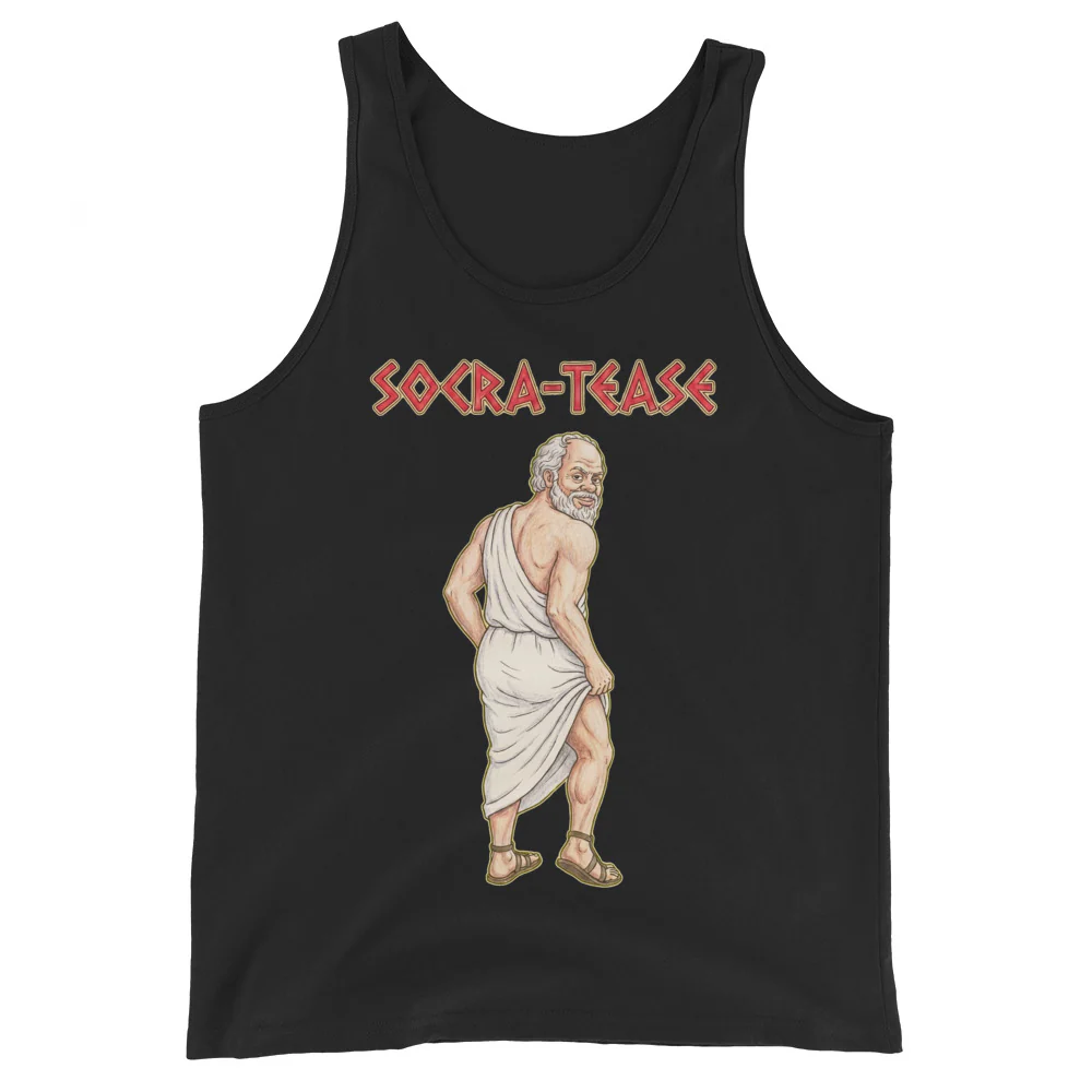 Socra-tease (Socrates being a tease) Tank Top
