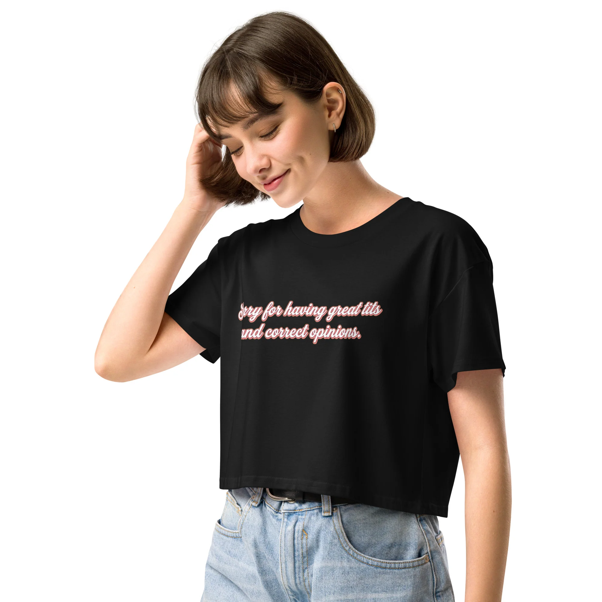 Sorry for having great tits and correct opinions crop top - Image 6