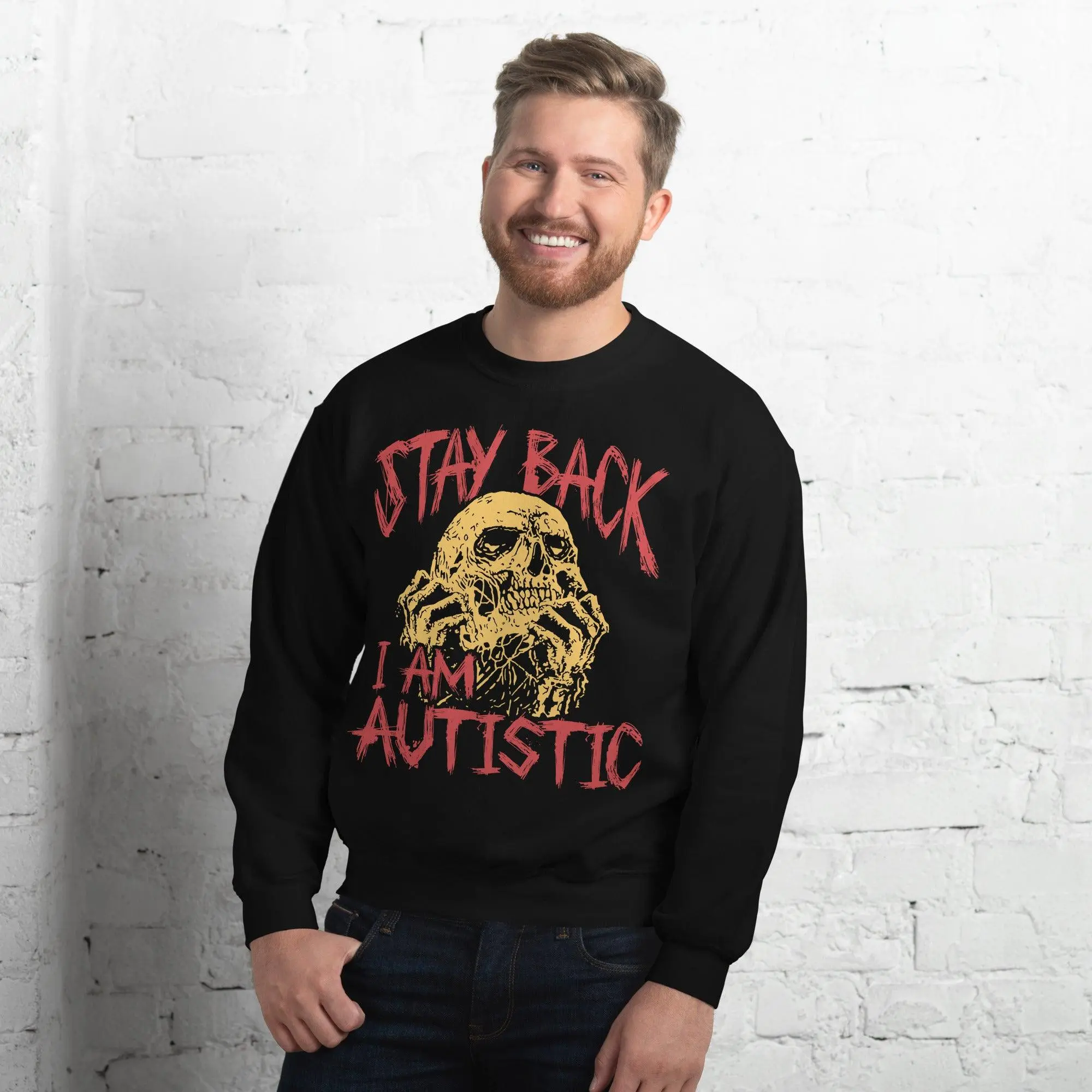Stay Back I'm Autistic Sweatshirt - Image 2