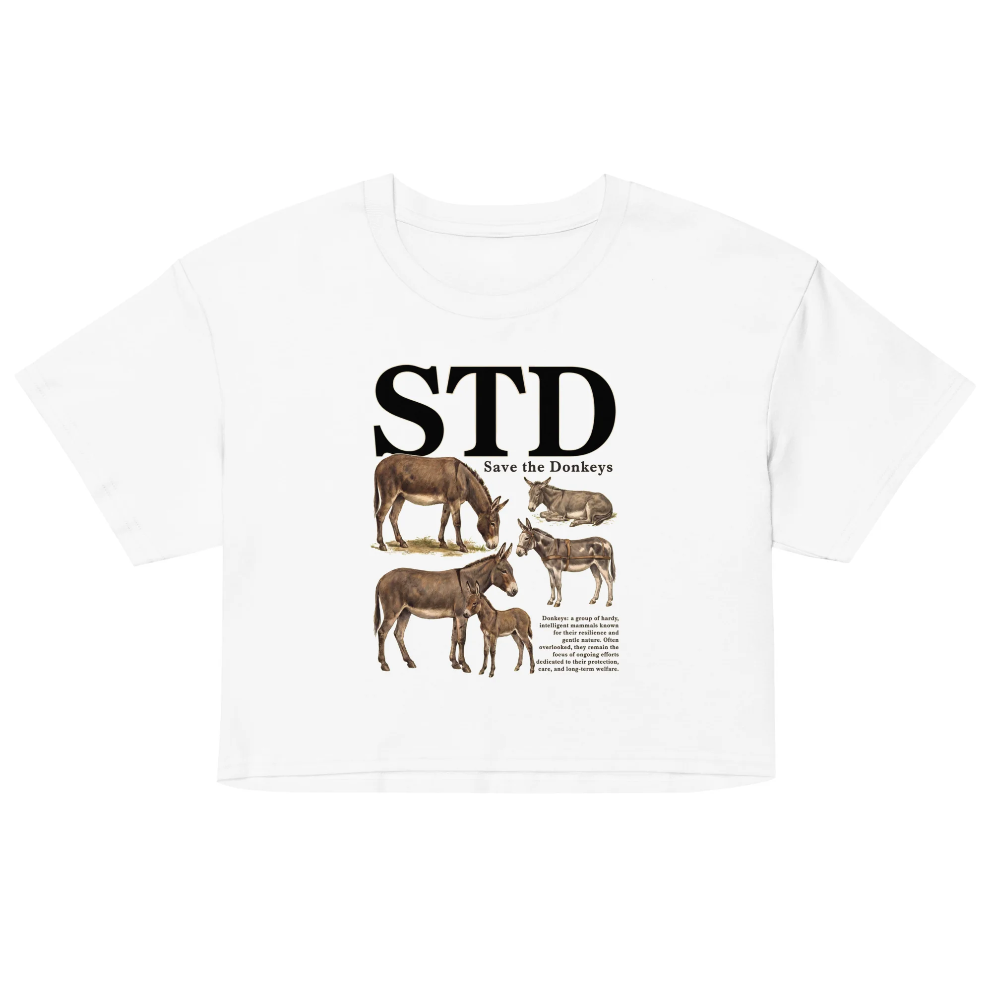 STD (save the donkeys) crop top - Image 5