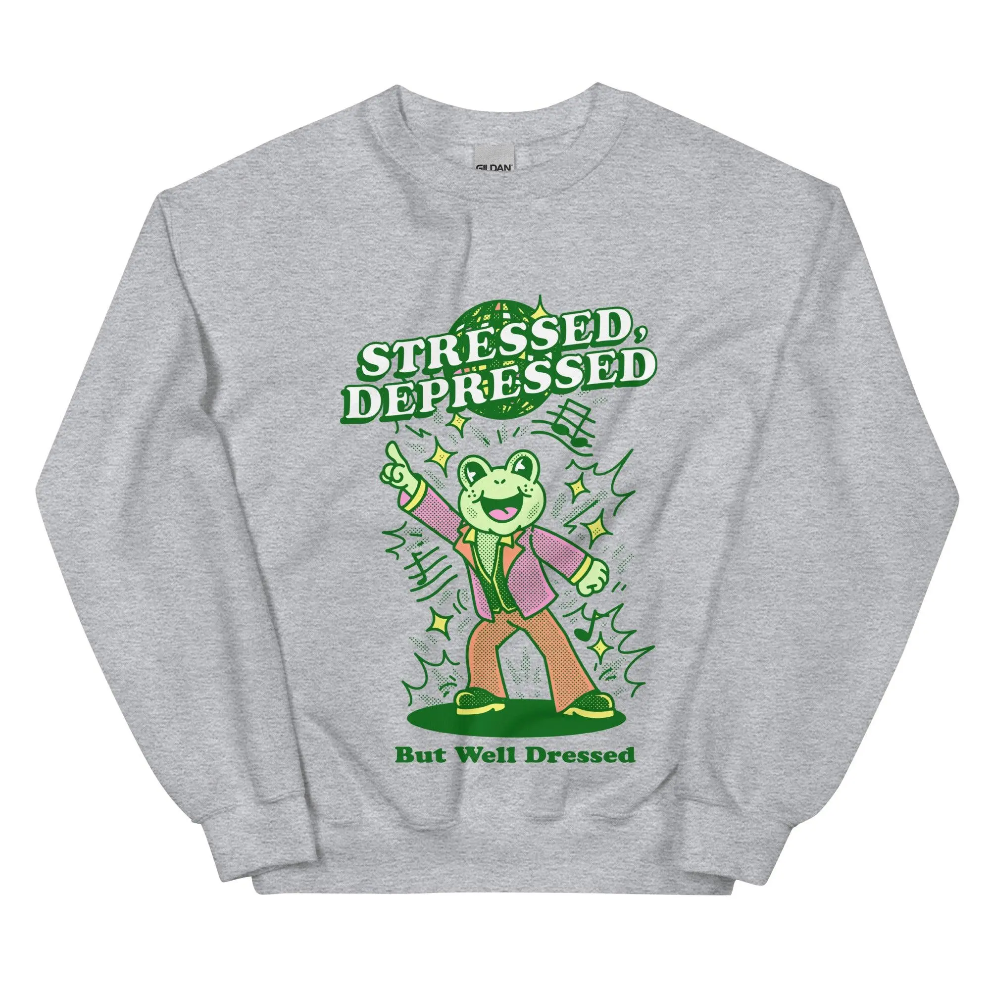Stressed Depressed But Well Dressed Sweatshirt - Image 7
