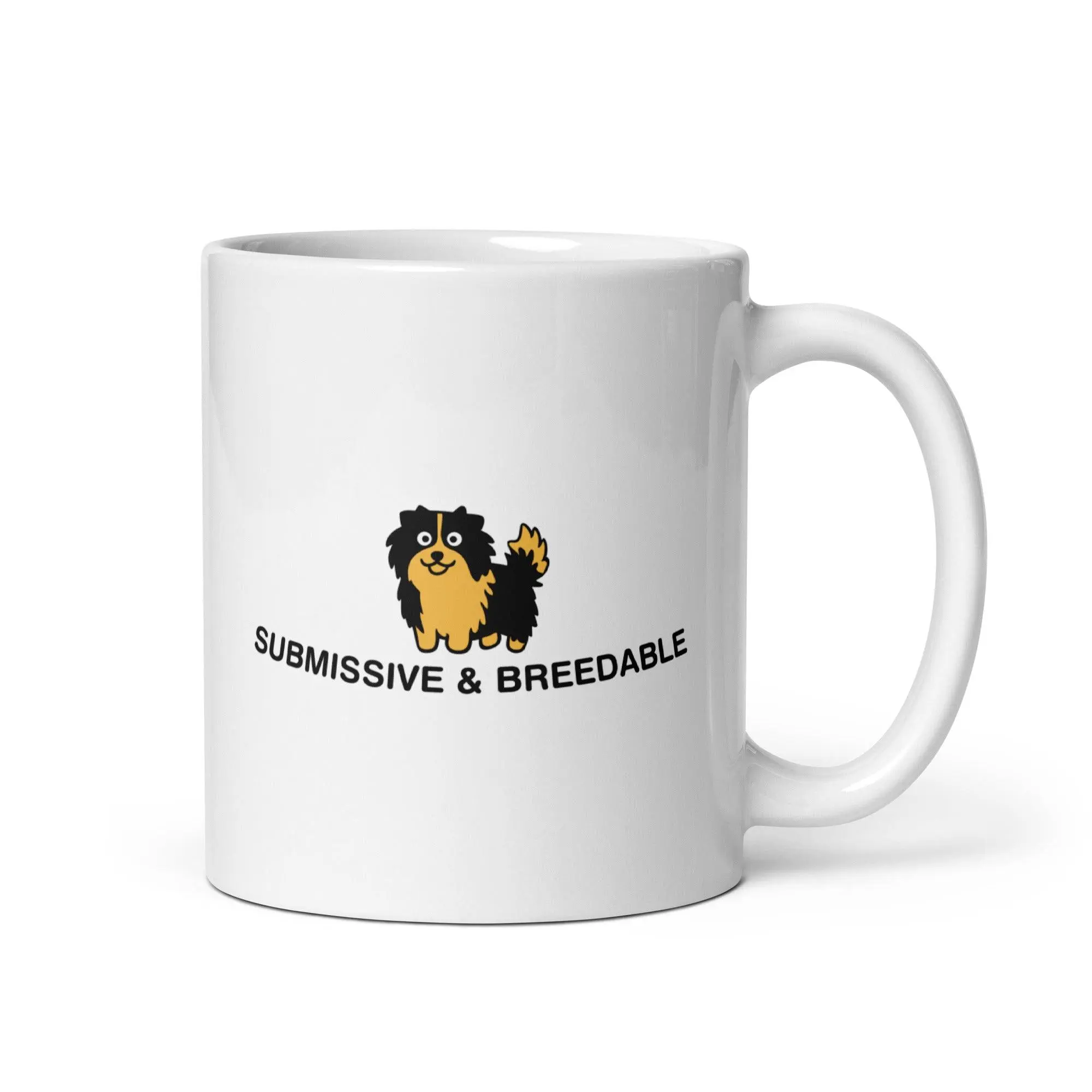 Submissive and Breedable White glossy mug - Image 2
