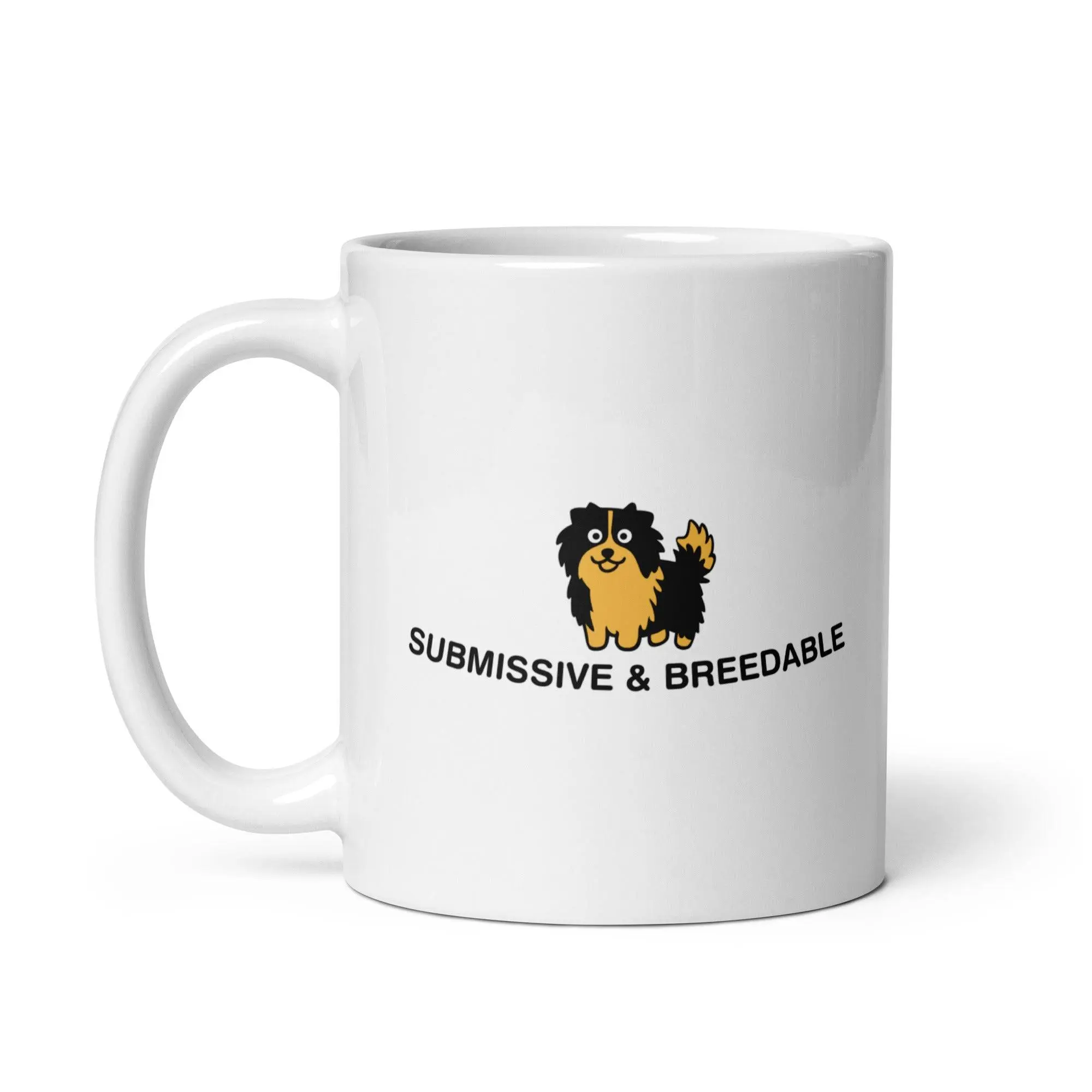 Submissive and Breedable White glossy mug - Image 3