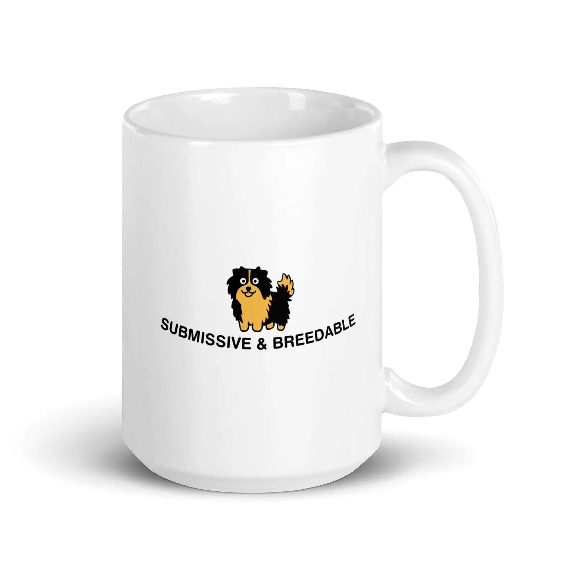 Submissive and Breedable White glossy mug - Image 6