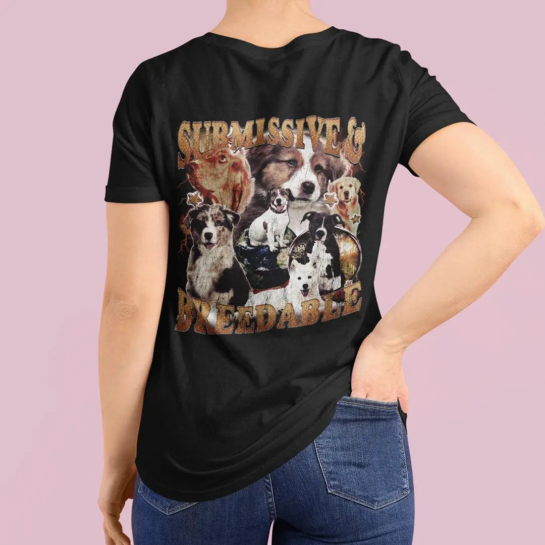 Submissive and Breedable t-shirt (backprint) - Image 7