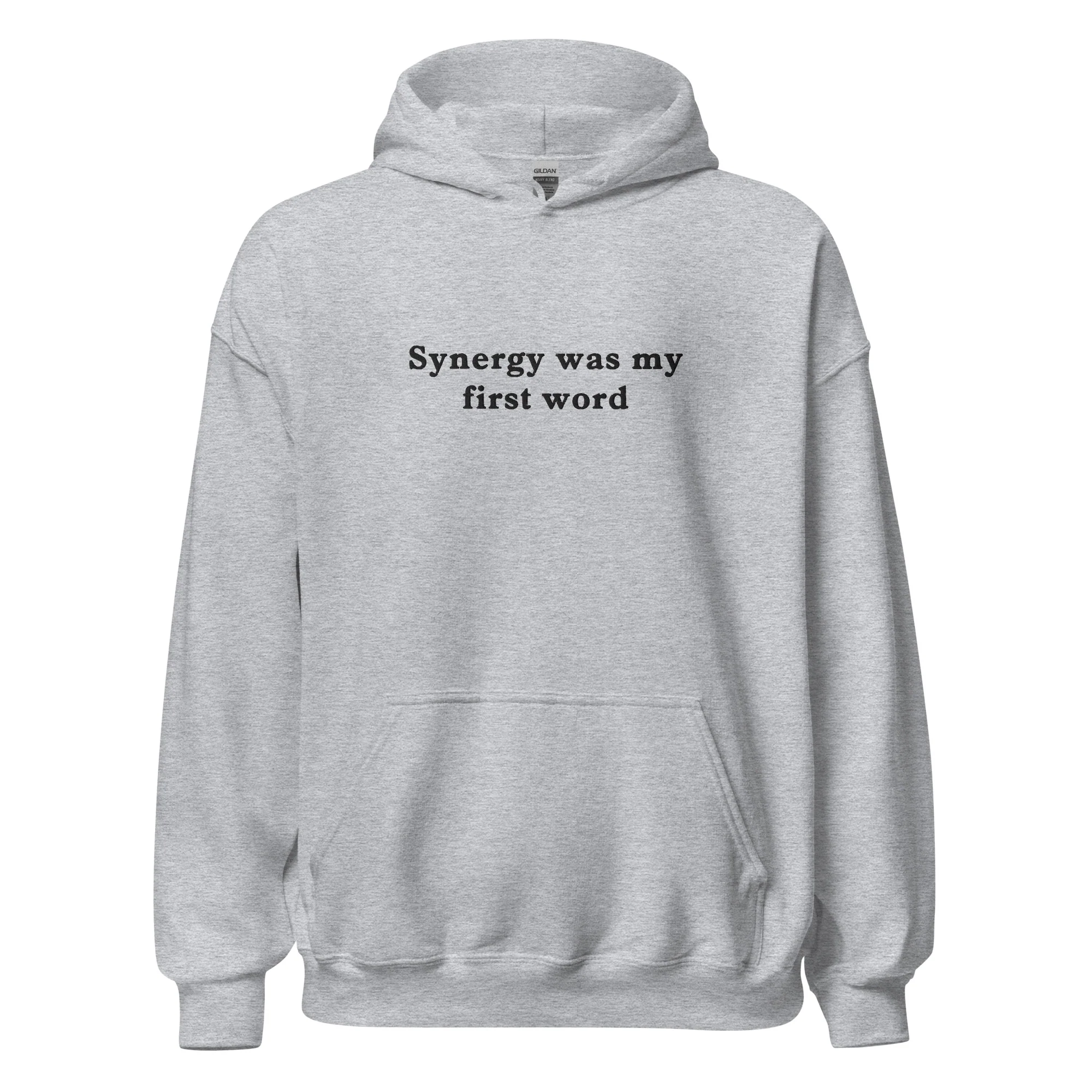 Synergy was my first word (embroidered) Hoodie - Image 5