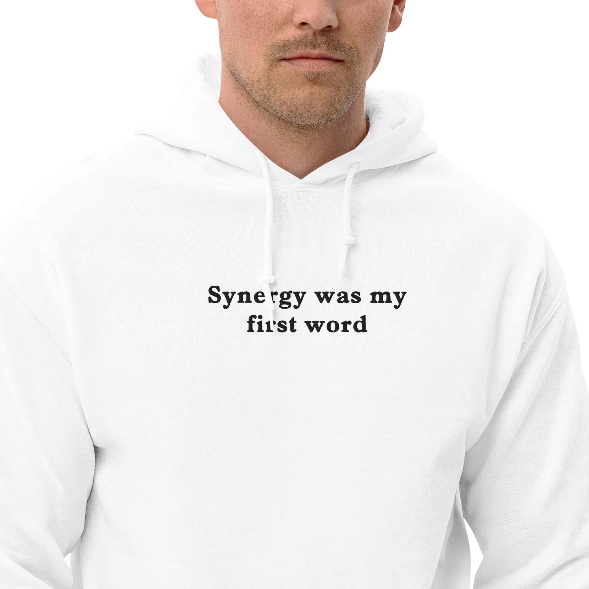 Synergy was my first word (embroidered) Hoodie - Image 8