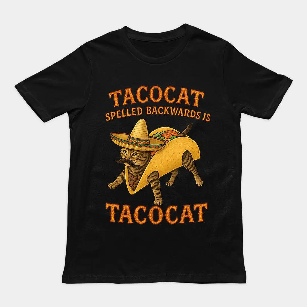 Tacocat spelled backwards is tacocat T-Shirt