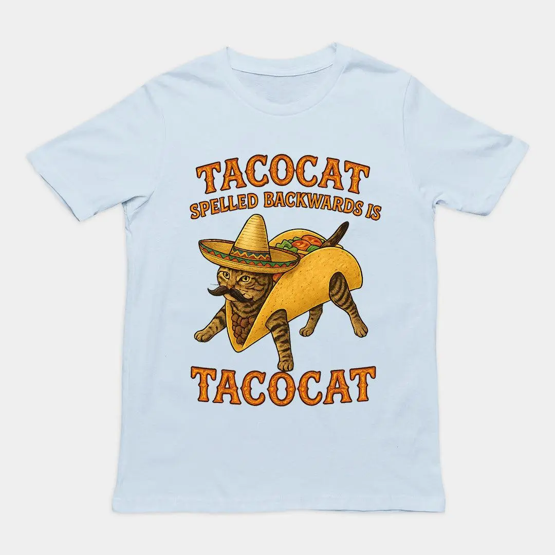 Tacocat spelled backwards is tacocat T-Shirt - Image 5