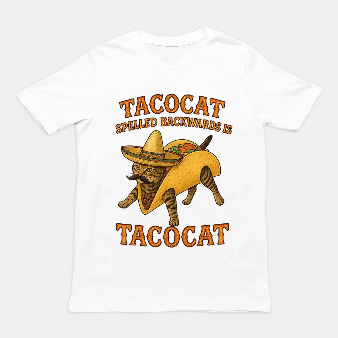 Tacocat spelled backwards is tacocat T-Shirt - Image 6