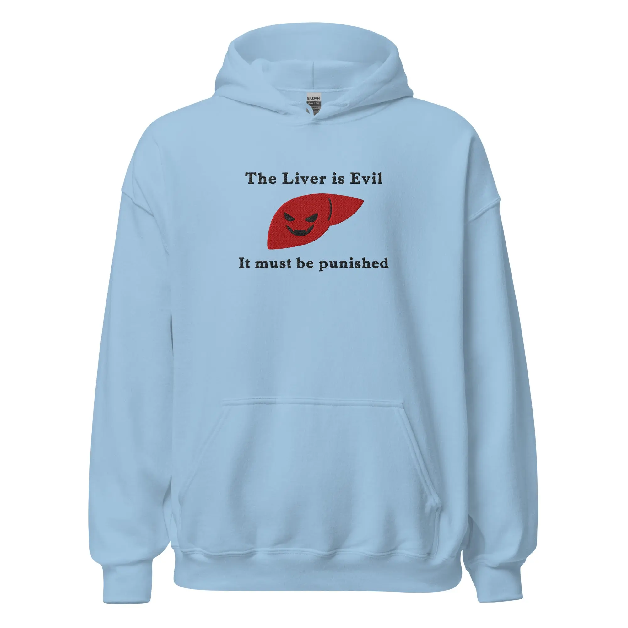 The Liver is Evil and Must be Punished (embroidered) Hoodie - Image 6