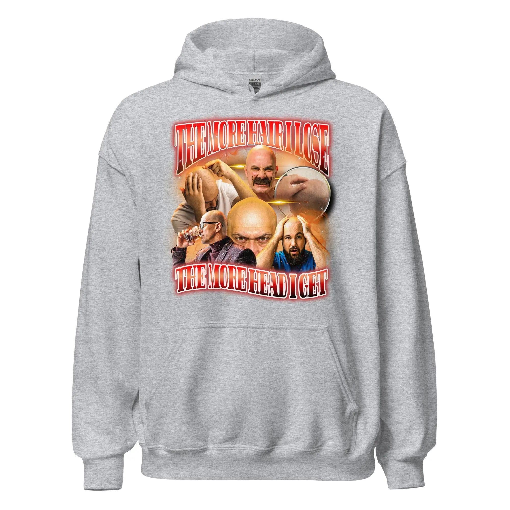 The more hair I lose the more head I get Hoodie - Image 2