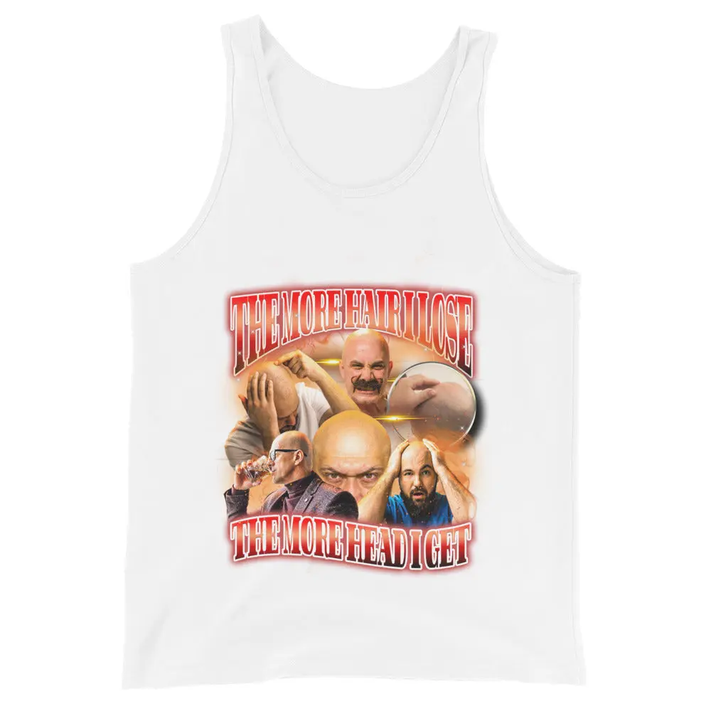 The more hair I lose the more head I get Tank Top - Image 2