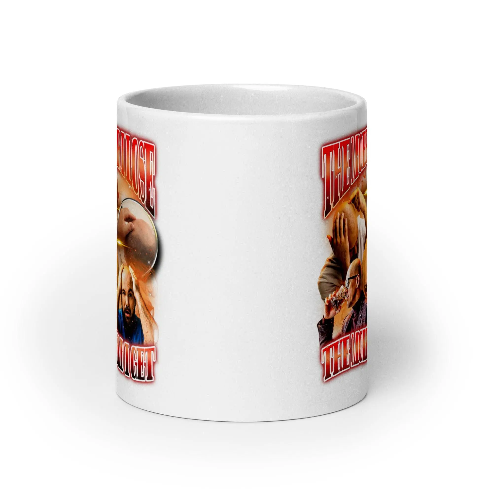The more hair I lose the more head I get White glossy mug - Image 10