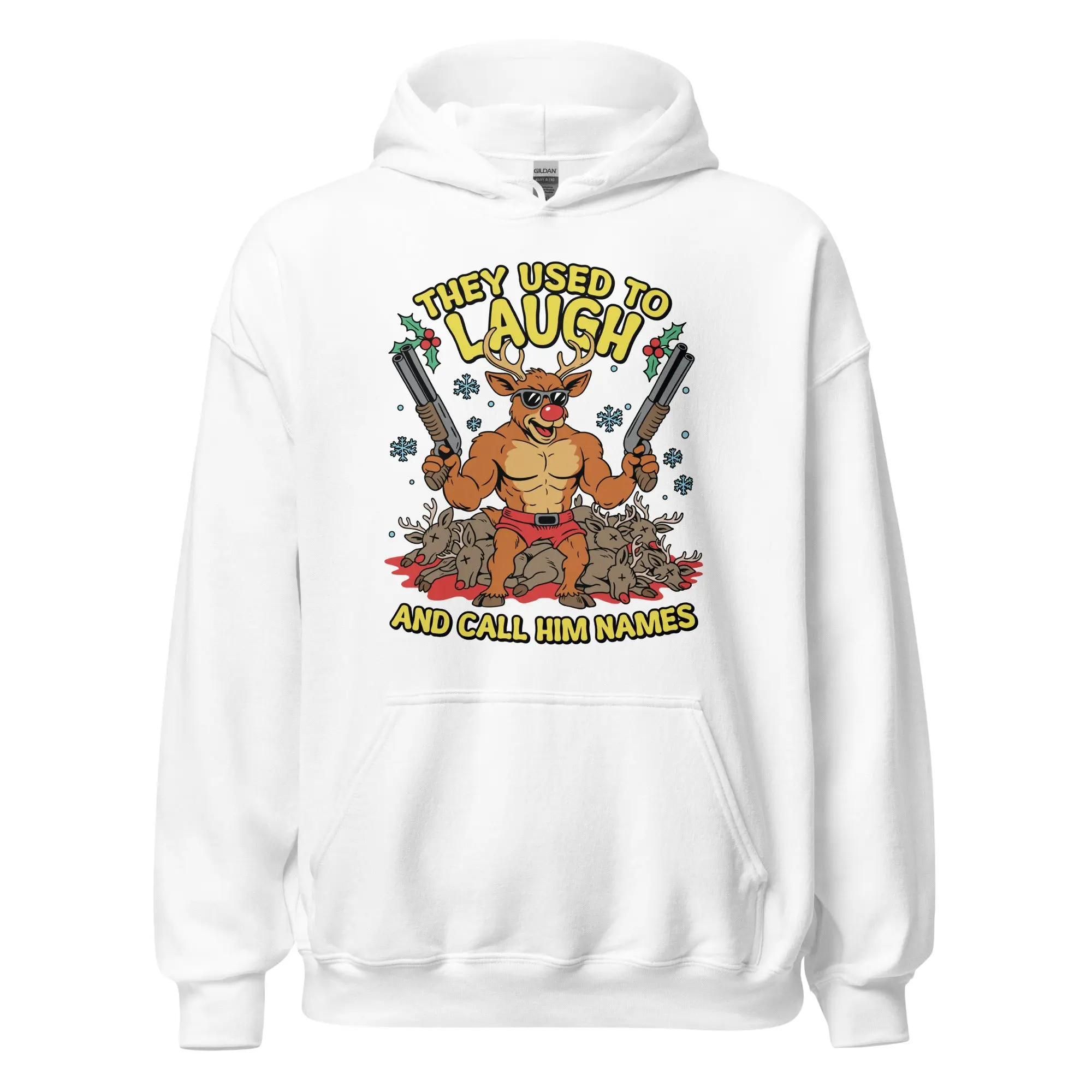 They Used to Laugh and Call him Names Rudolph Hoodie - Image 7