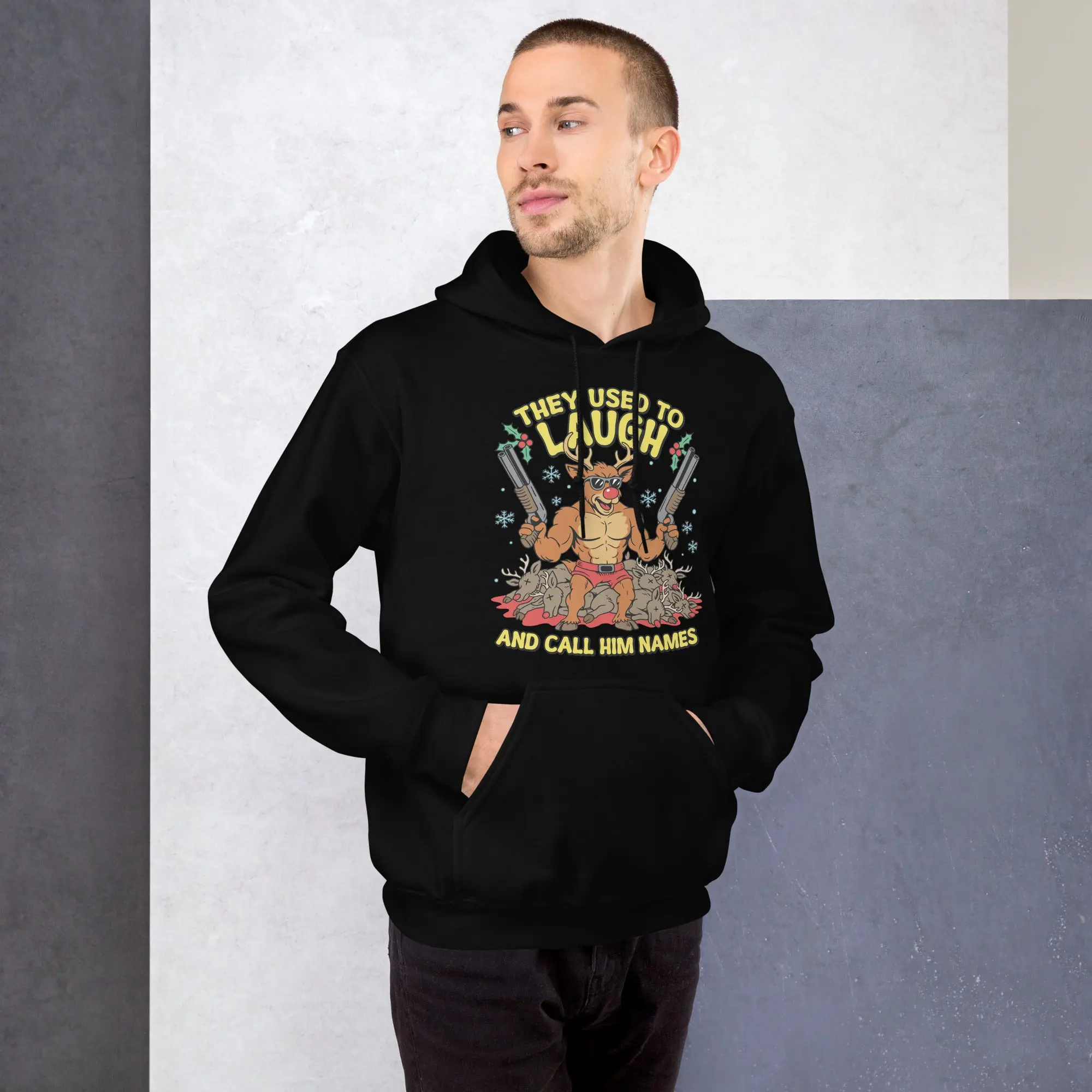 They Used to Laugh and Call him Names Rudolph Hoodie - Image 8