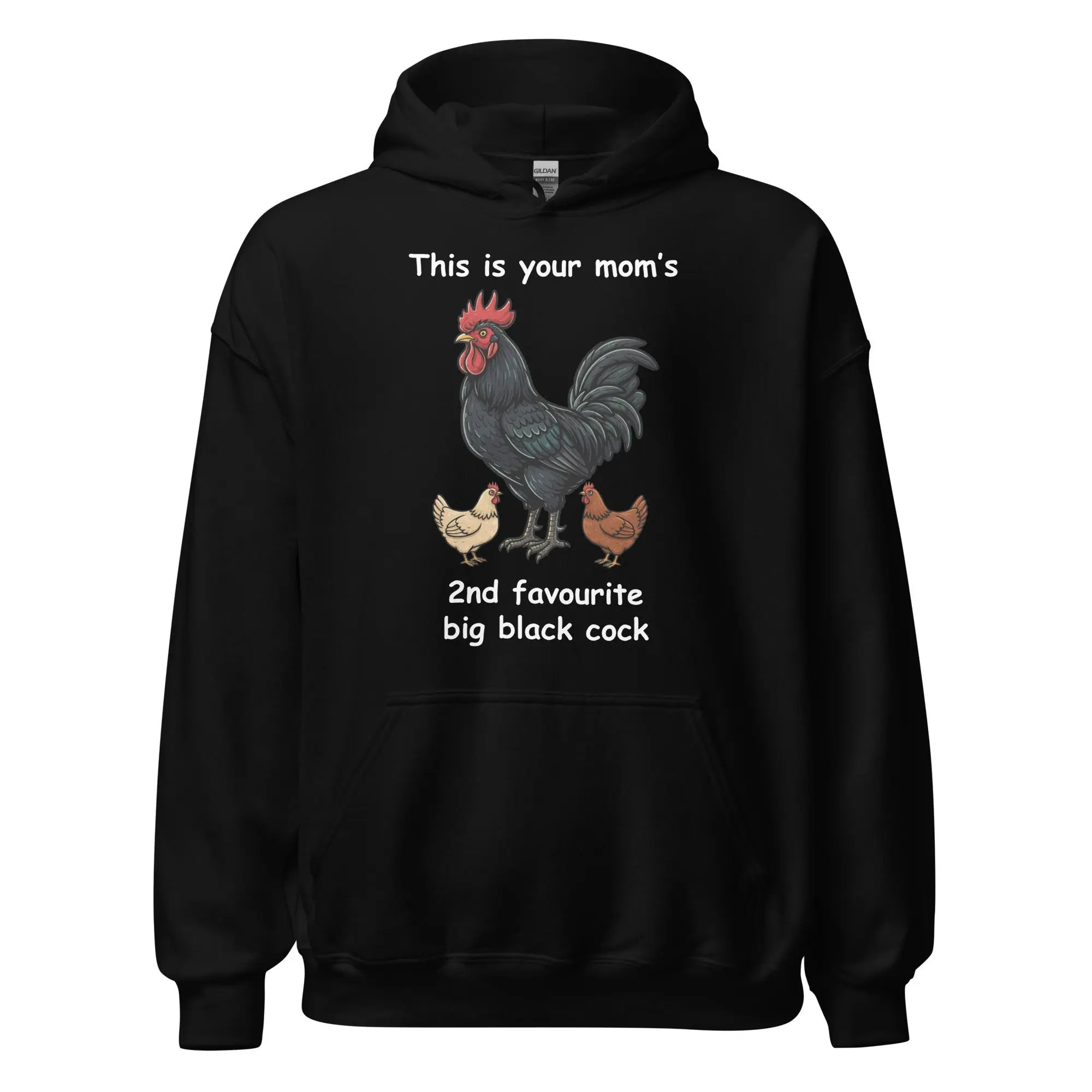 This is your mom's 2nd favourite big black cock Hoodie - Image 2