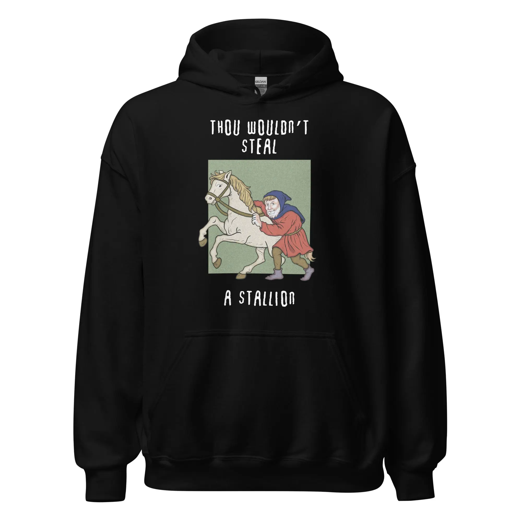 Thou wouldn't steal a stallion Hoodie - Image 2
