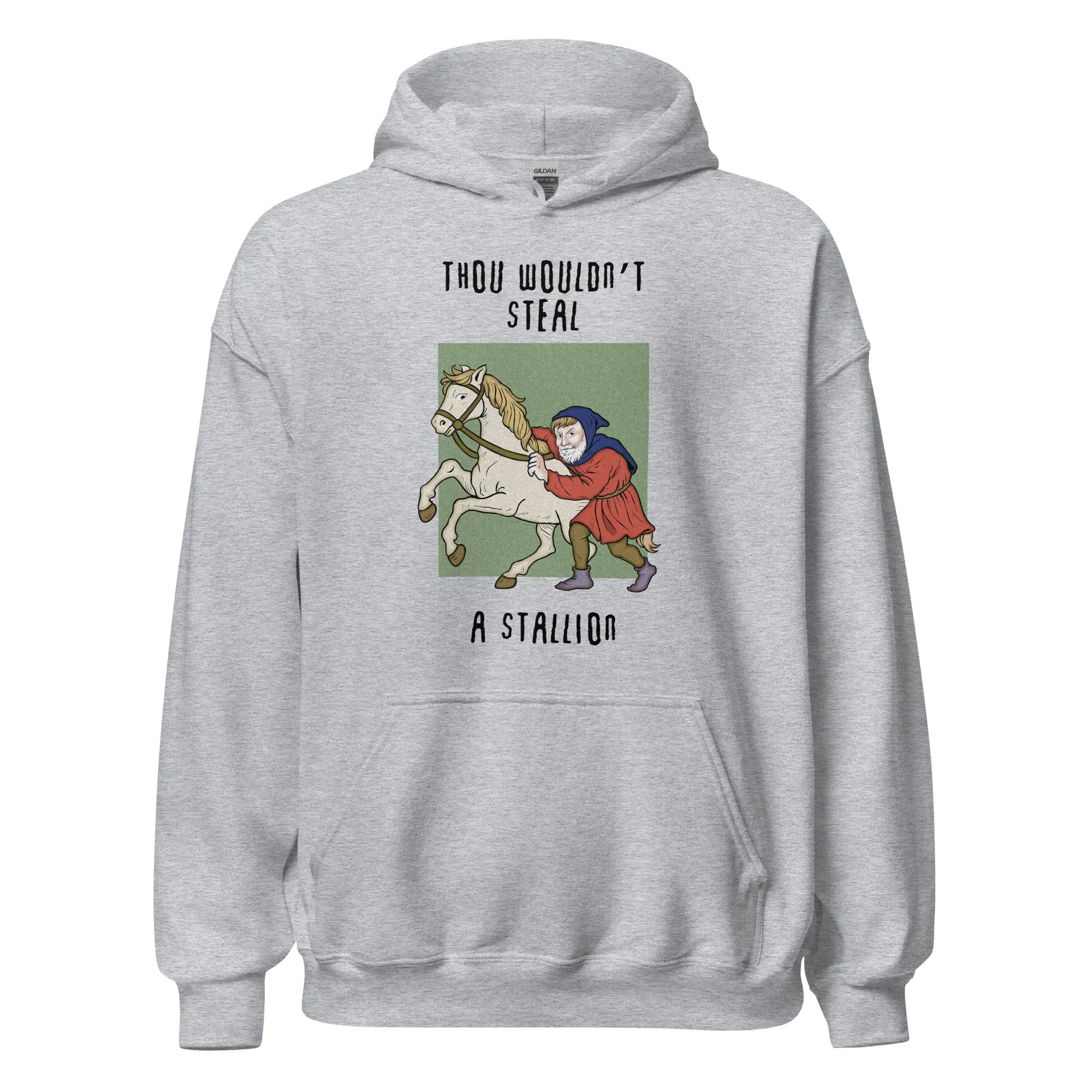 Thou wouldn't steal a stallion Hoodie - Image 5